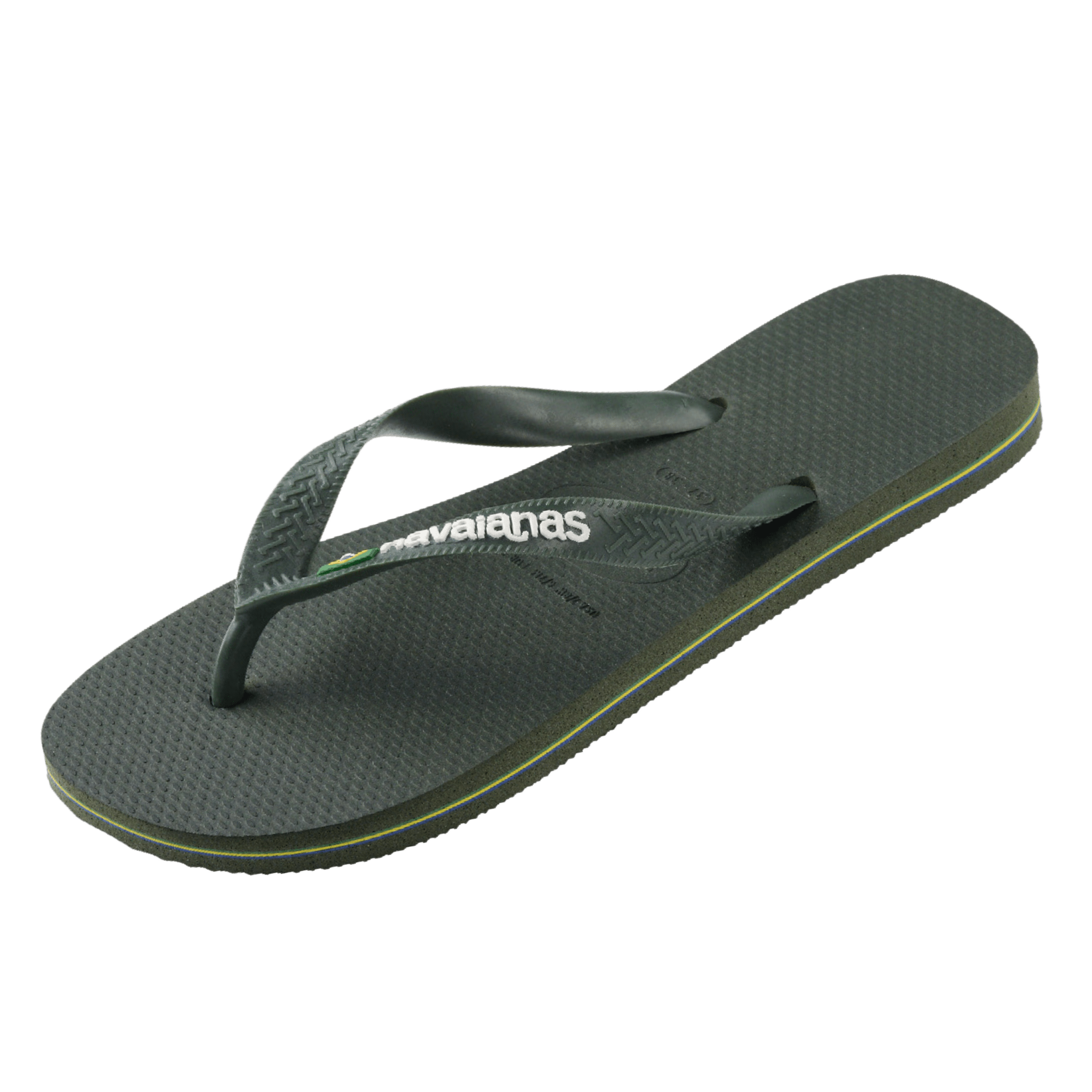 Havaianas Flip Flops Brasil Logo Green Olive - CHAVF12255 - Coziness