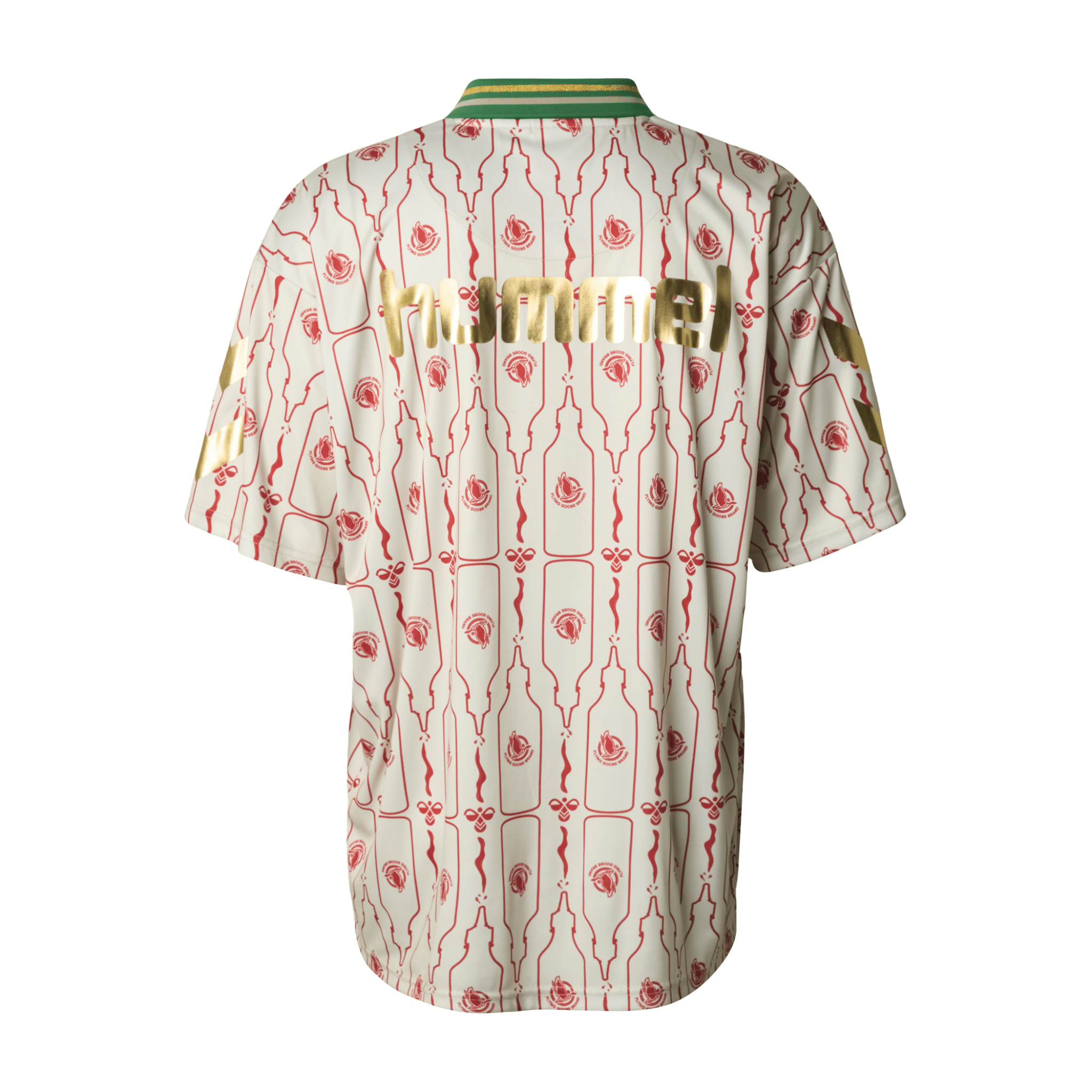 Hummel x Flying Goose Loose Trikot Polo Shirt Beige - CHUMX9337 - Coziness