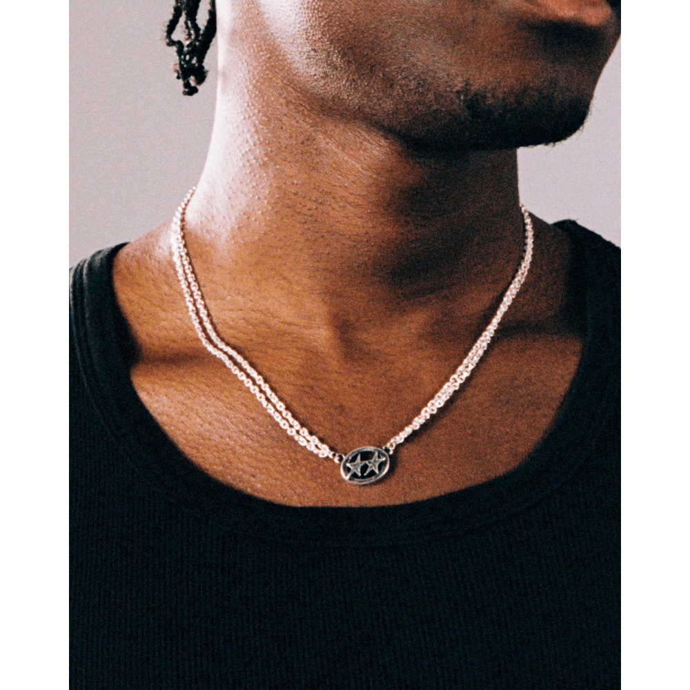 Icon Double Chain Necklace - CICOD7838 - Coziness