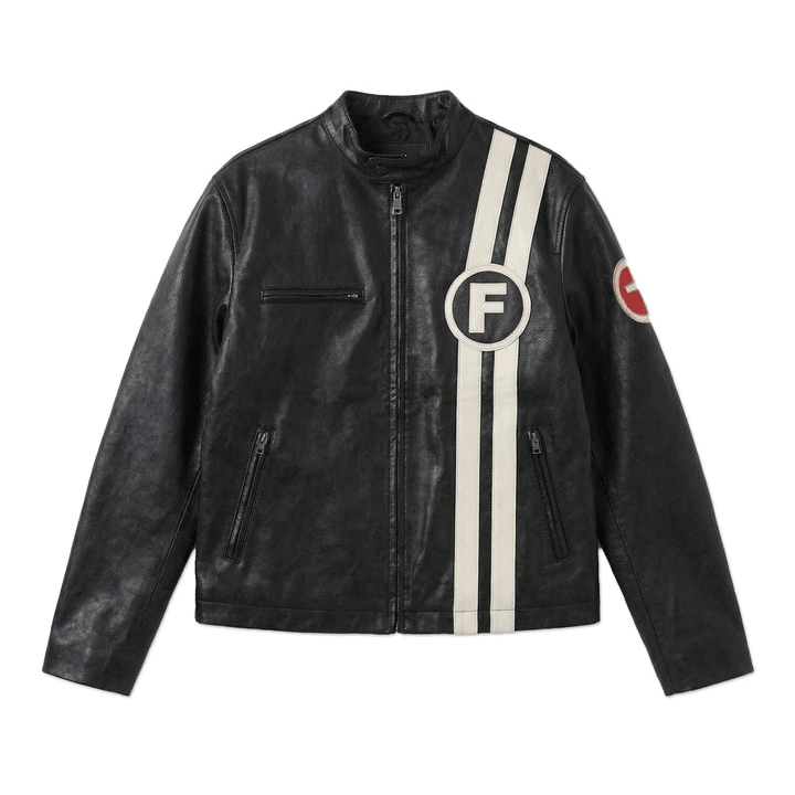 La Fam F Circle Motor Jacket Black - CLAF9600 - Coziness
