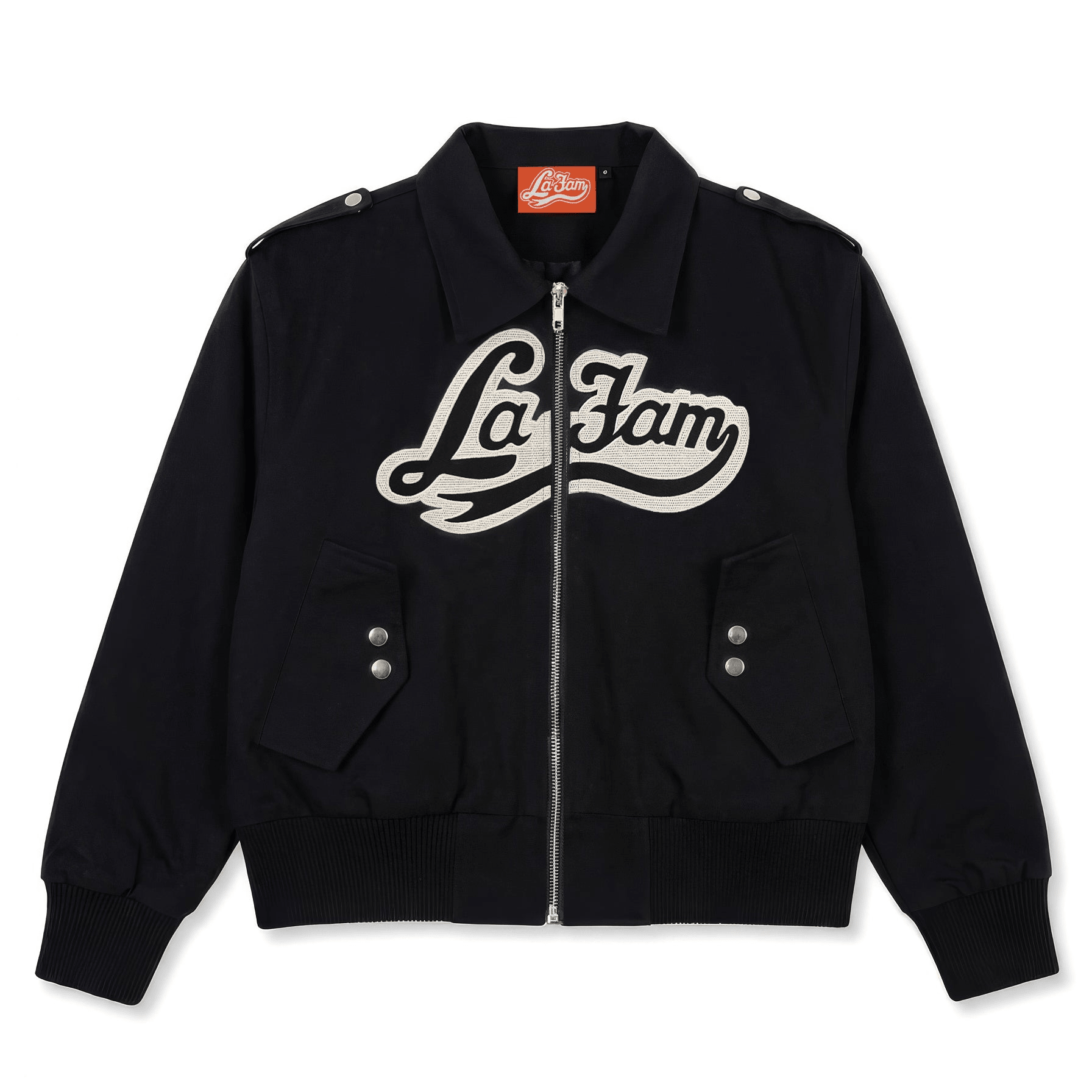 La Fam Varsity Jacket Black - CLAF9610 - Coziness