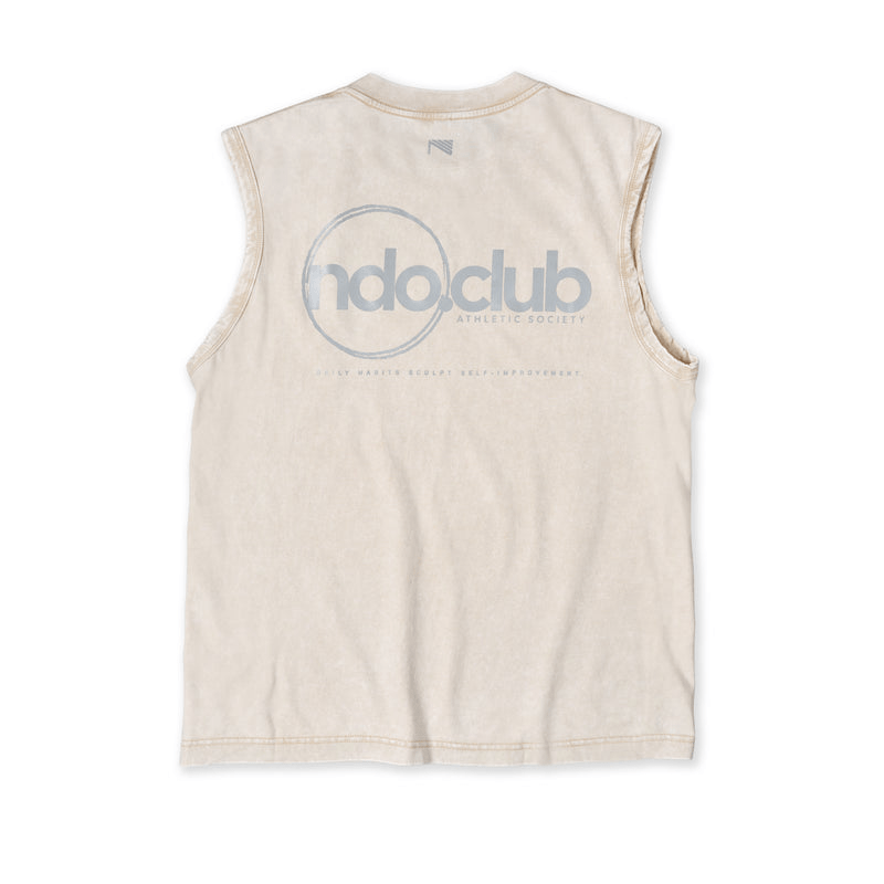 Ndo run club tank top beige - CNDOR5964 - Coziness