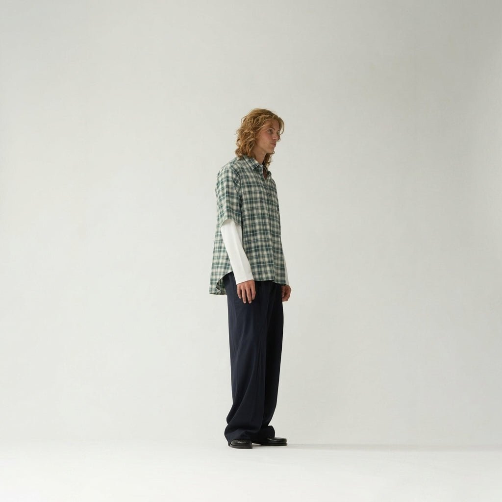 New Amsterdam Double Layer Shirt Green - CNEWA12816 - Coziness