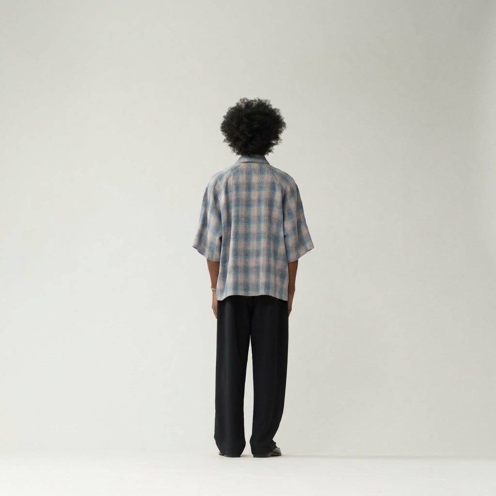 New Amsterdam Flanel Short Sleeve Button-Up Multicolour - CNEWA12813 - Coziness