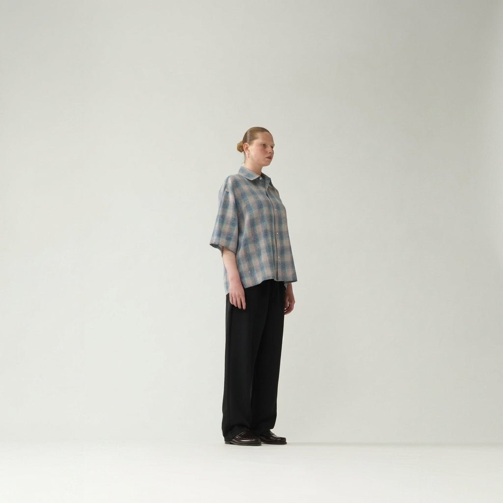 New Amsterdam Flanel Short Sleeve Button-Up Multicolour - CNEWA12813 - Coziness