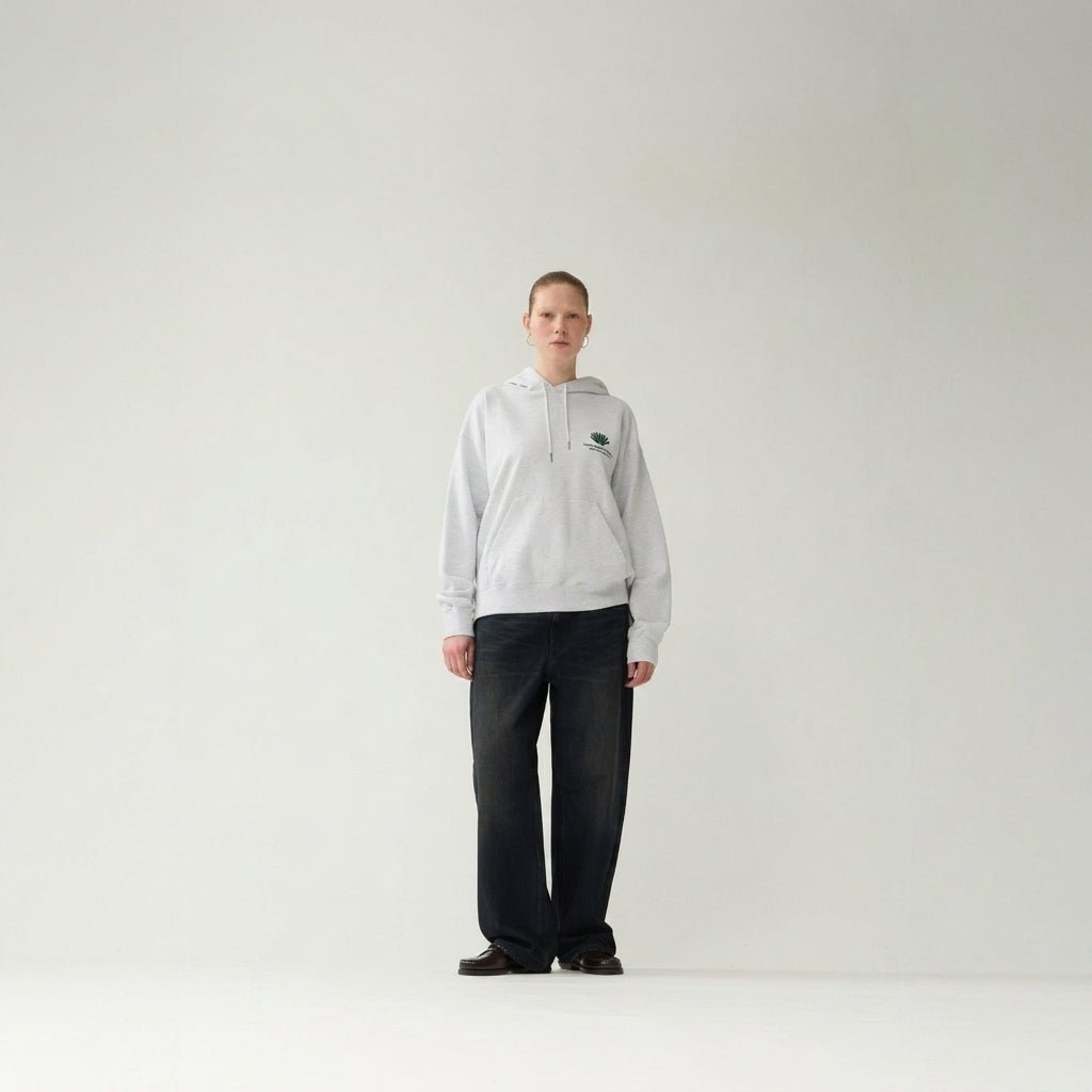 New Amsterdam Logo Hoodie Grey Melange - CNEWA12825 - Coziness