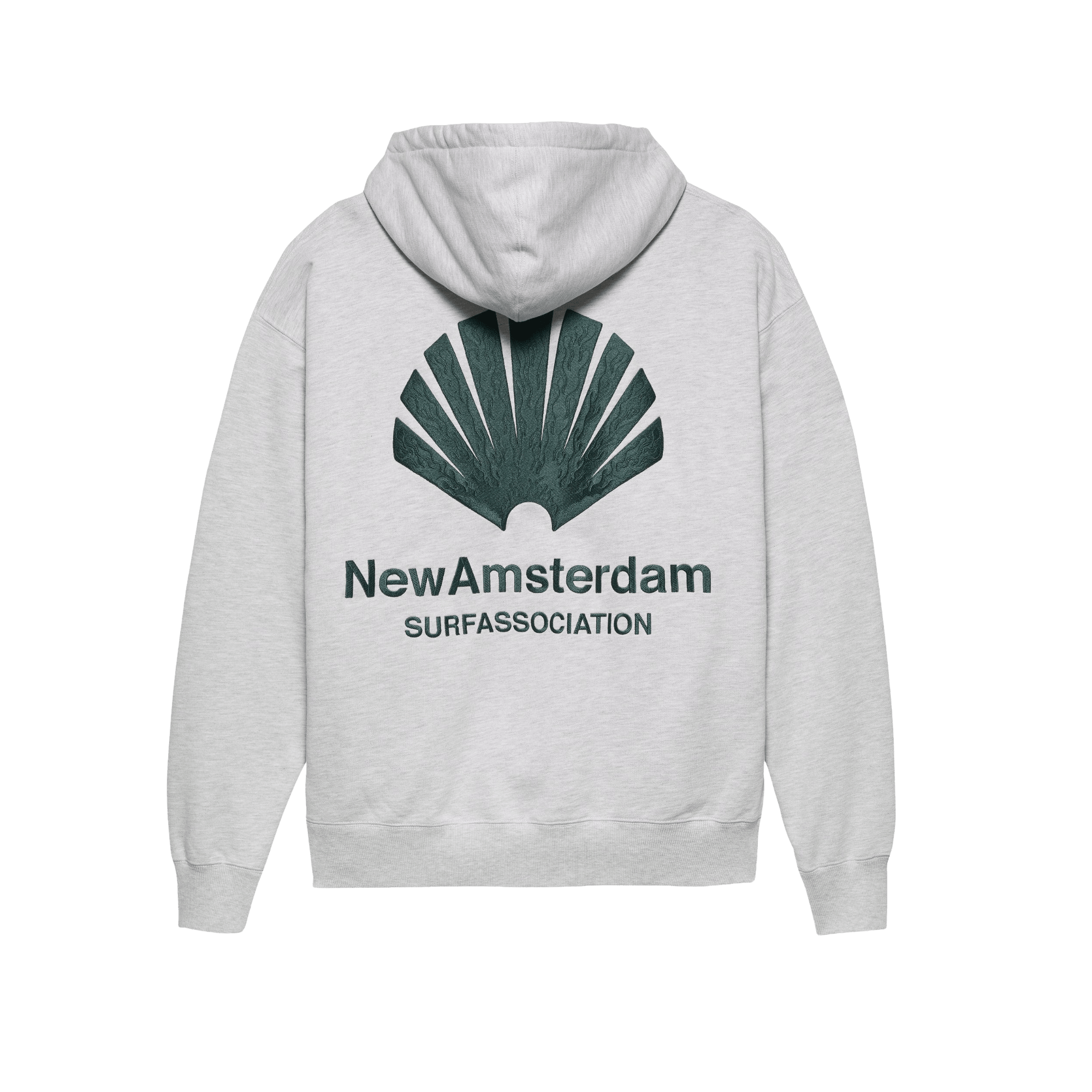 New Amsterdam Logo Hoodie Grey Melange - CNEWA12825 - Coziness