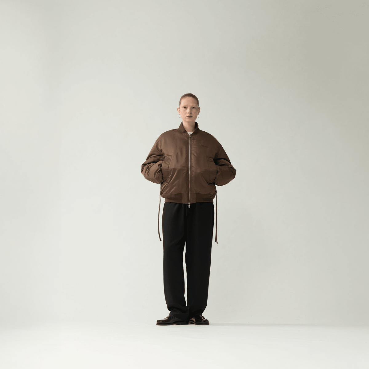 New Amsterdam Reversible Bomber Jacket Brown - CNEWA14081 - Coziness