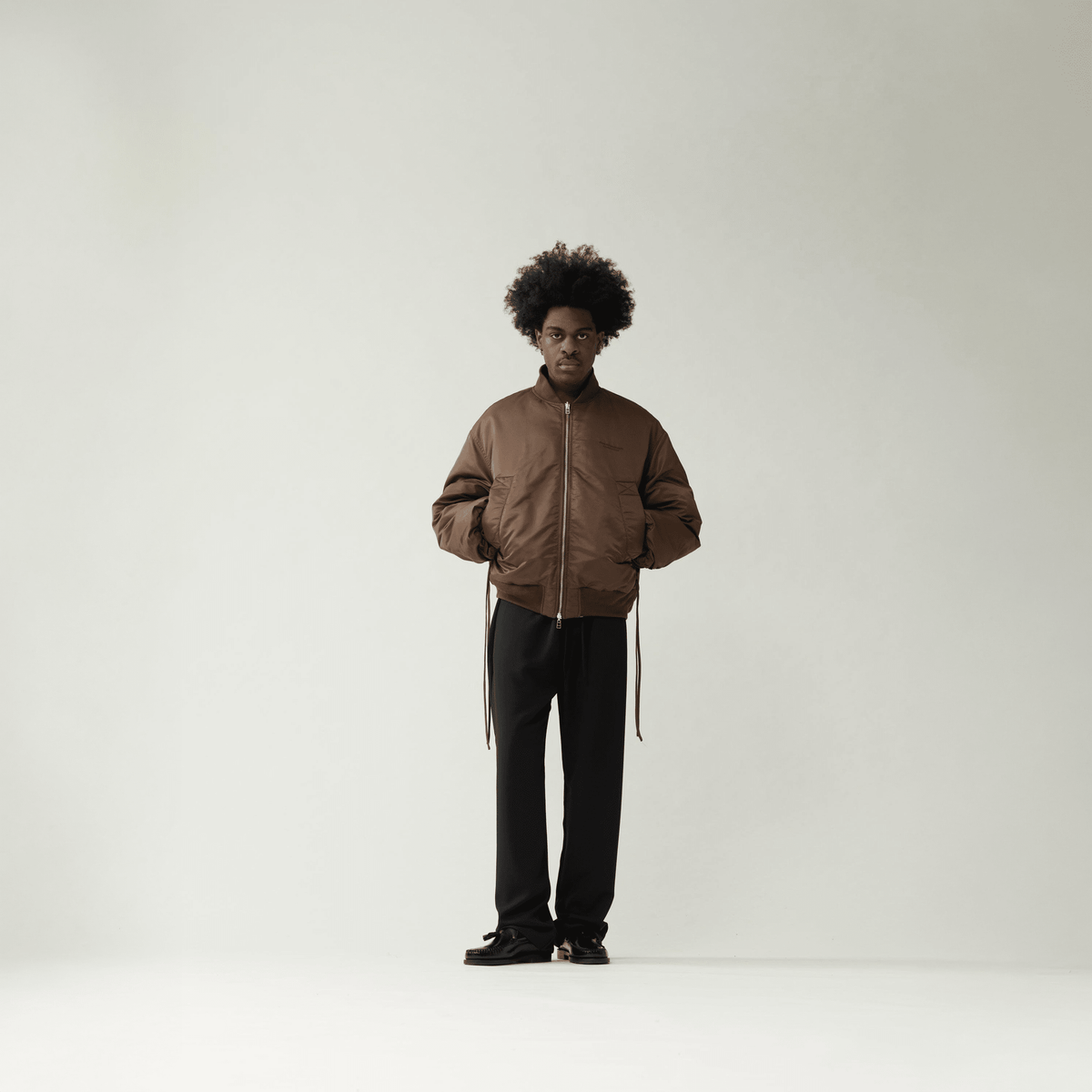 New Amsterdam Reversible Bomber Jacket Brown - CNEWA14081 - Coziness