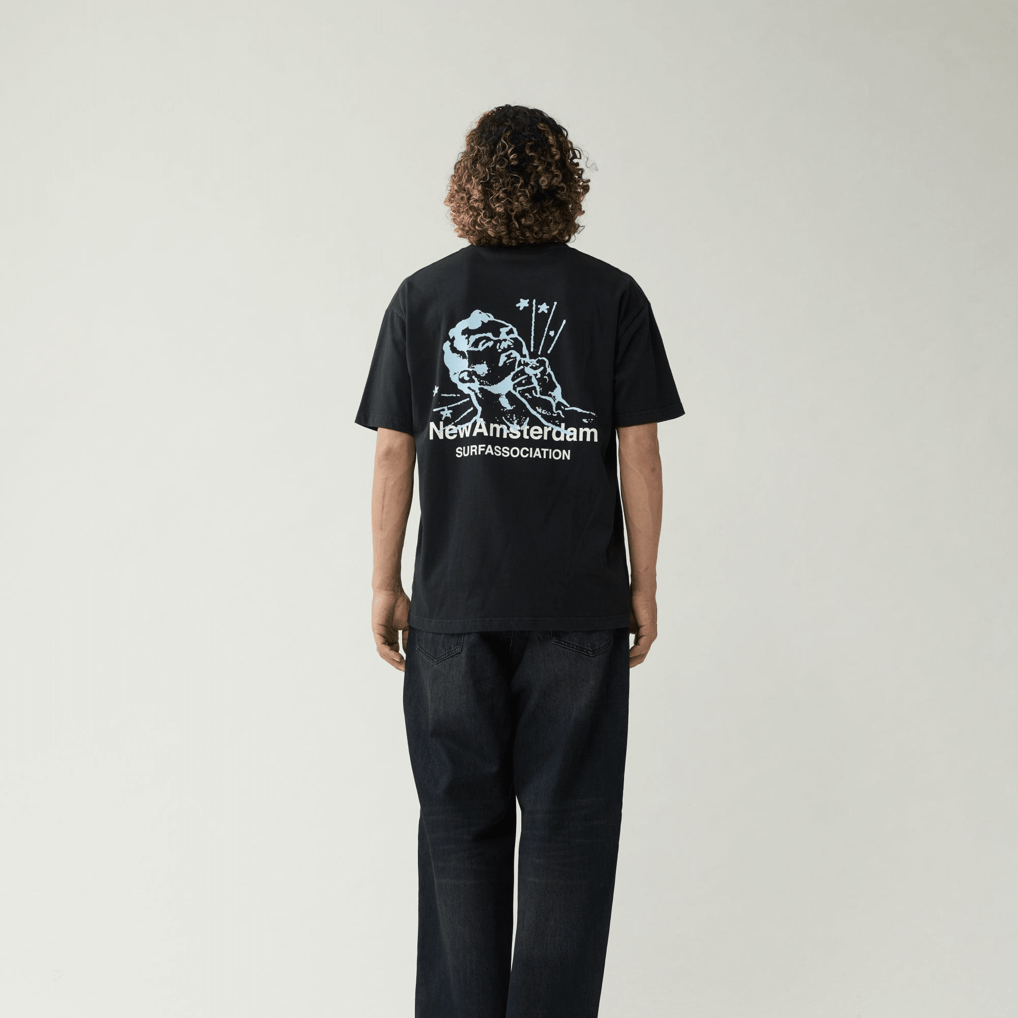 New Amsterdam Surf Association Knocked T-Shirt Black - CNEWA12907 - Coziness