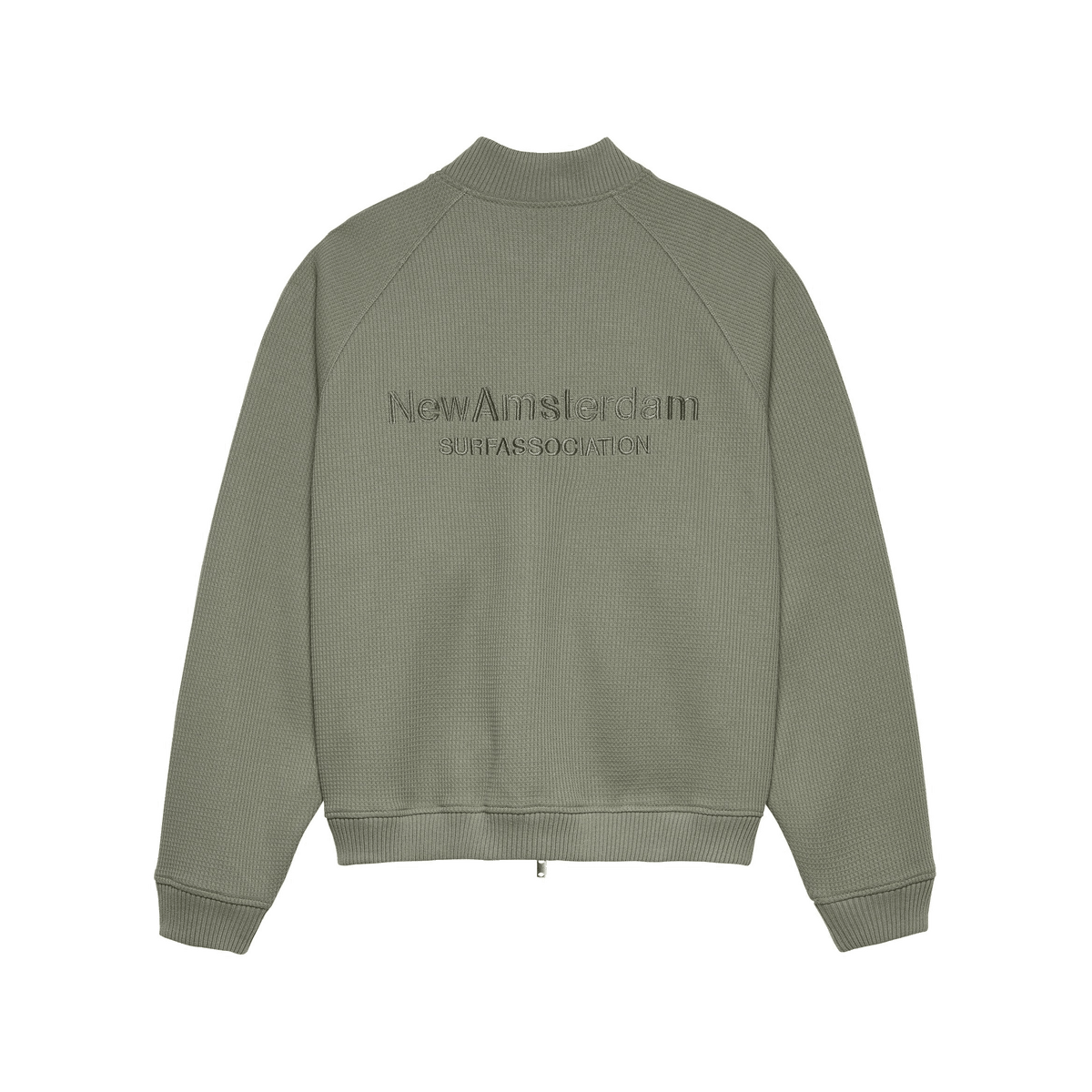 New Amsterdam Waffle Zip Up Sea Grass 304 - CNEWA14088 - Coziness