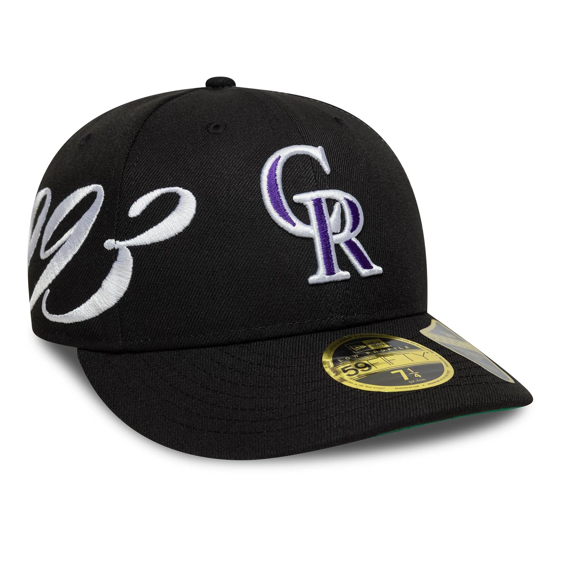 New Era Colorado Rockies Est. Script Low Profile 59FIFTY Fitted Cap Navy - CNEWE8775 - Coziness