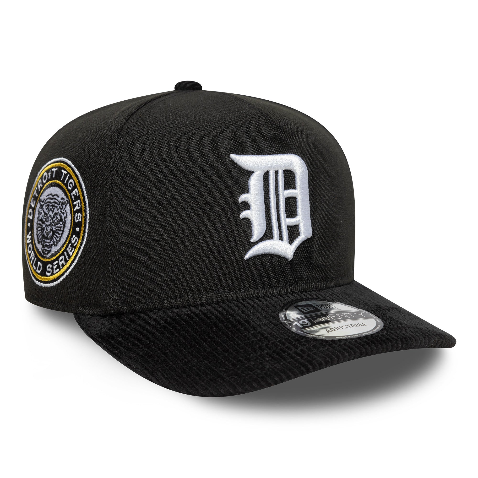 New Era Detroit Tigers Cooperstown 19TWENTY Cord Cap Schwarz - CNEWE6995 - Coziness