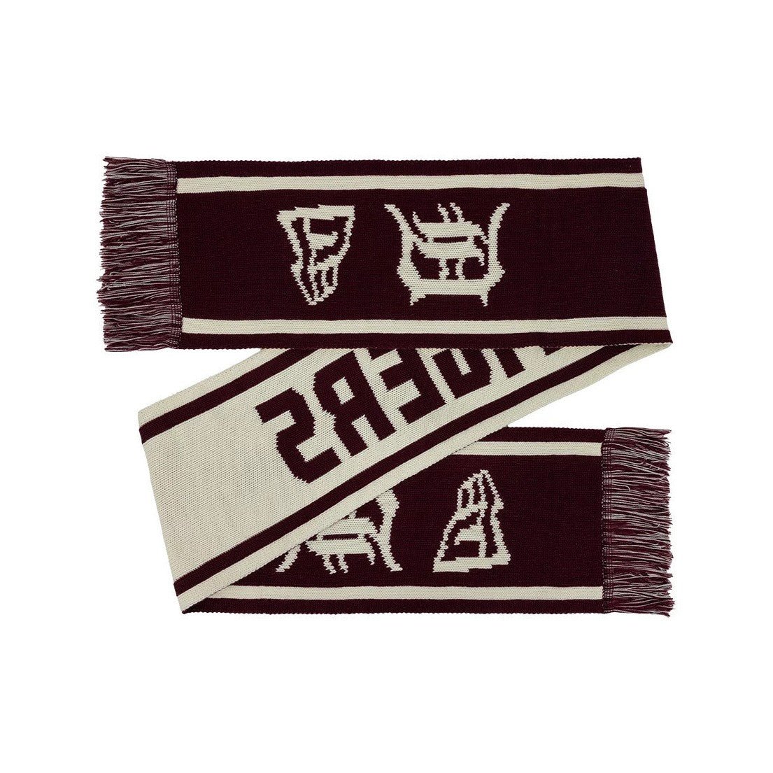 New Era Detroit Tigers MLB Chunky Team Scarf Burgundy Cream - CNEWE14986 - Coziness