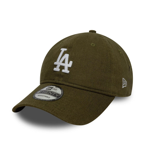 New Era LA Dodgers 9TWENTY Linen Cap Dunkelgrün - CNEWE8783 - Coziness