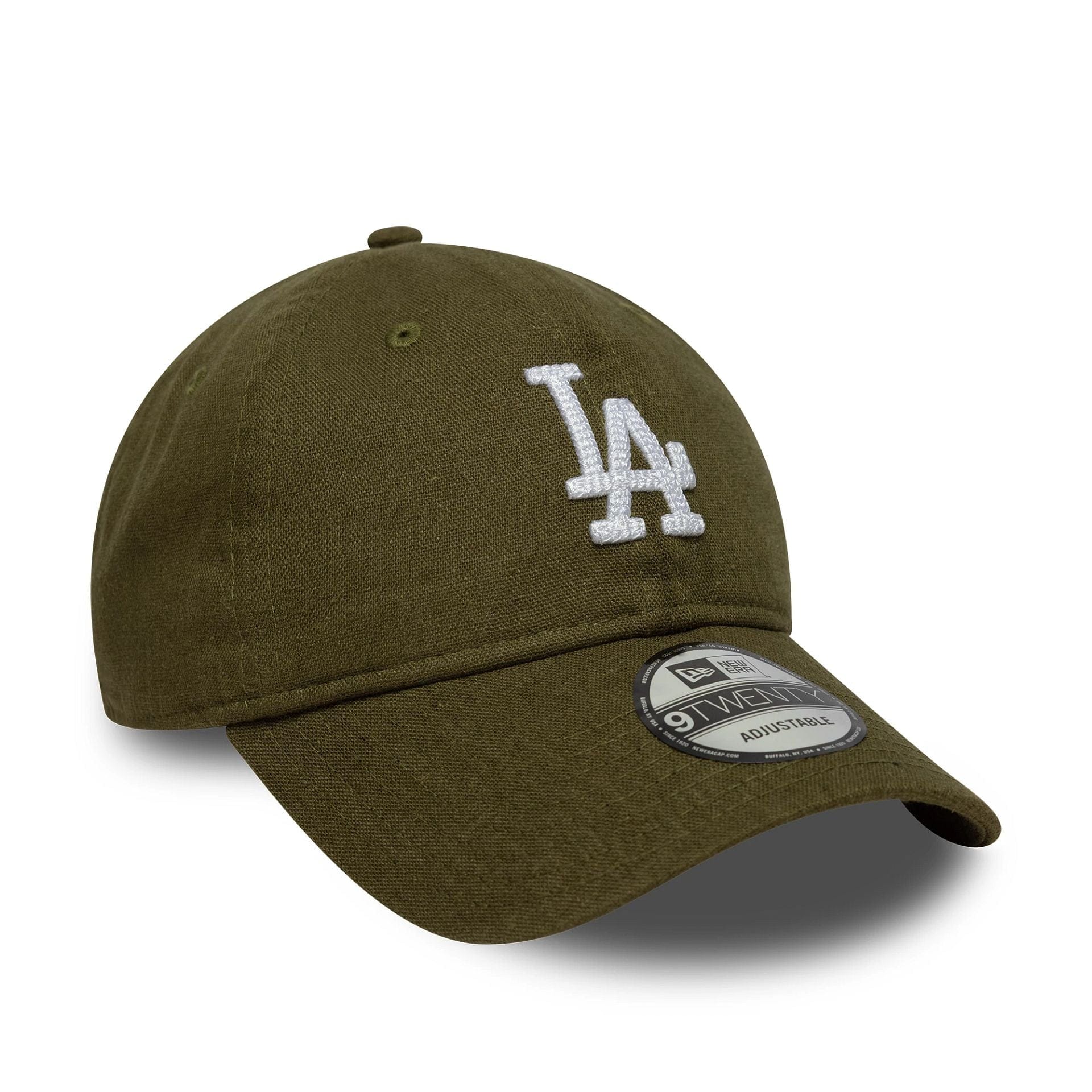New Era LA Dodgers 9TWENTY Linen Cap Dunkelgrün - CNEWE8783 - Coziness