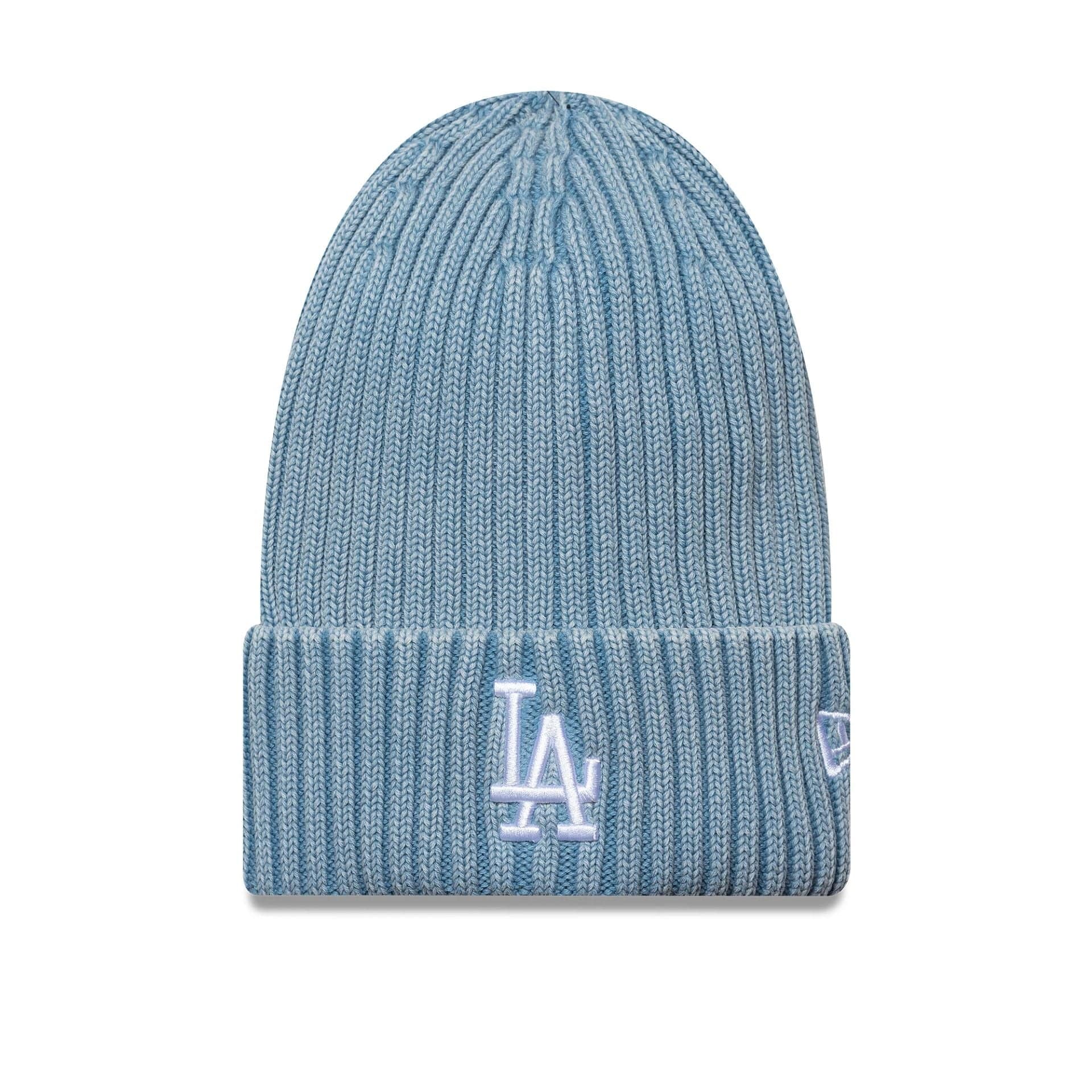 New Era LA Dodgers Cuff Knit Beanie Washed Blue - CNEWE6641 - Coziness