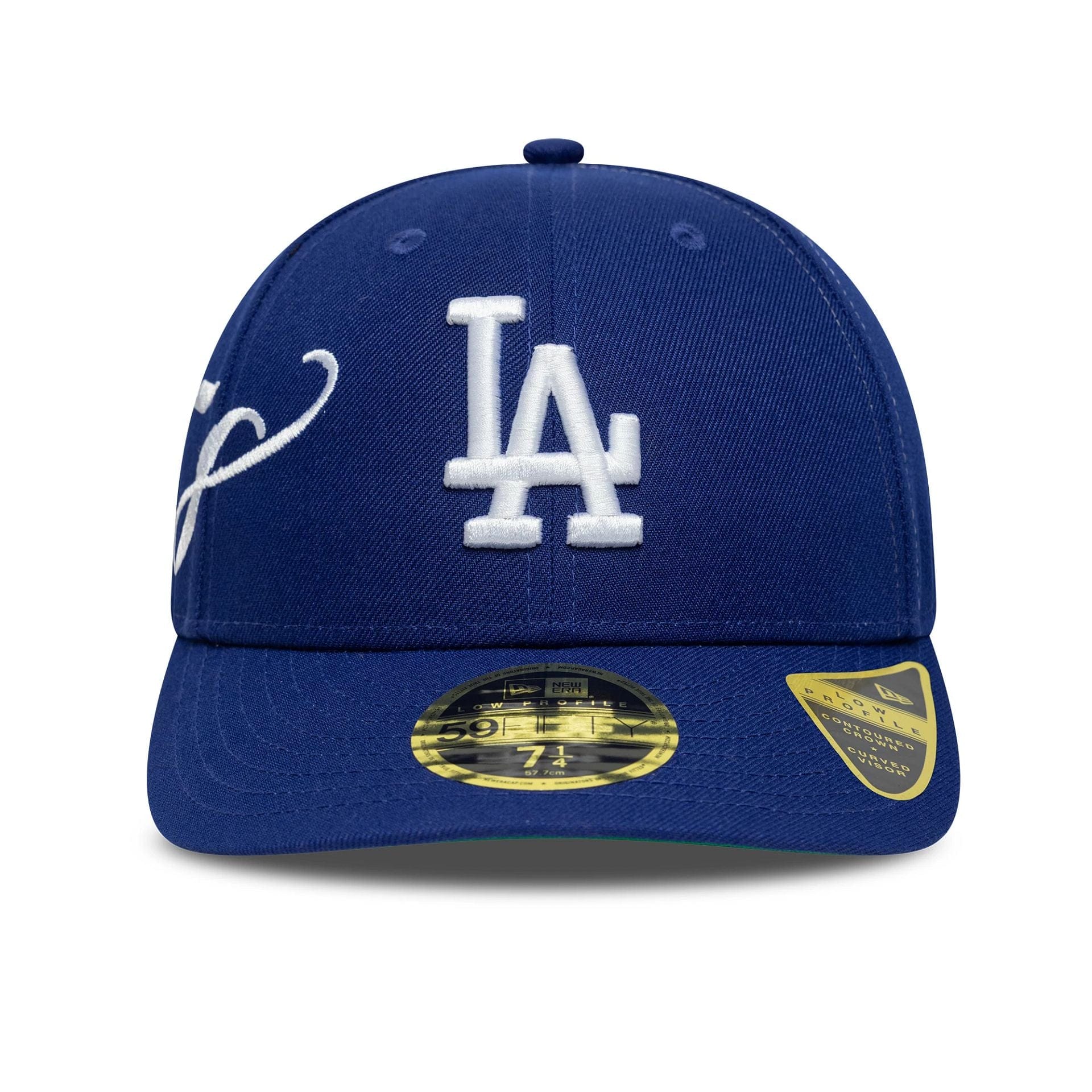 New Era LA Dodgers Est. Script Low Profile 59FIFTY Fitted Cap Blau - CNEWE8767 - Coziness