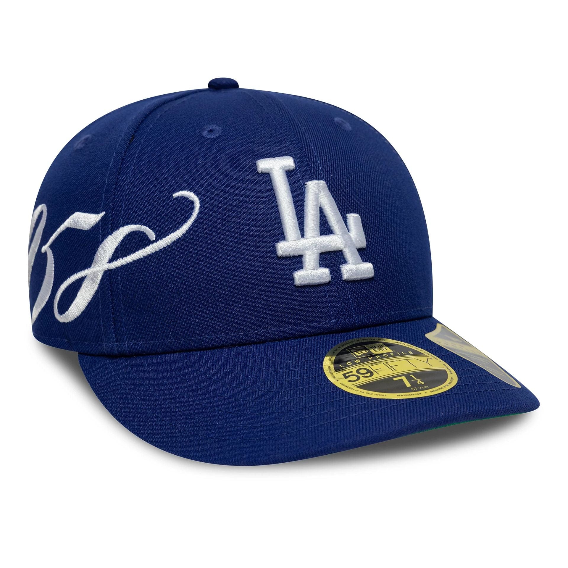 New Era LA Dodgers Est. Script Low Profile 59FIFTY Fitted Cap Blau - CNEWE8767 - Coziness