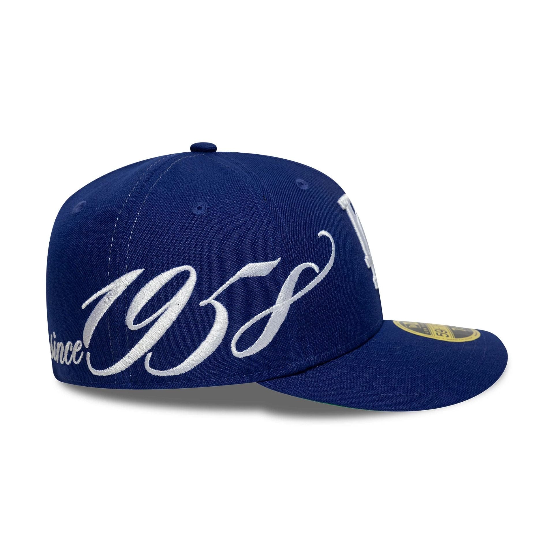 New Era LA Dodgers Est. Script Low Profile 59FIFTY Fitted Cap Blau - CNEWE8767 - Coziness