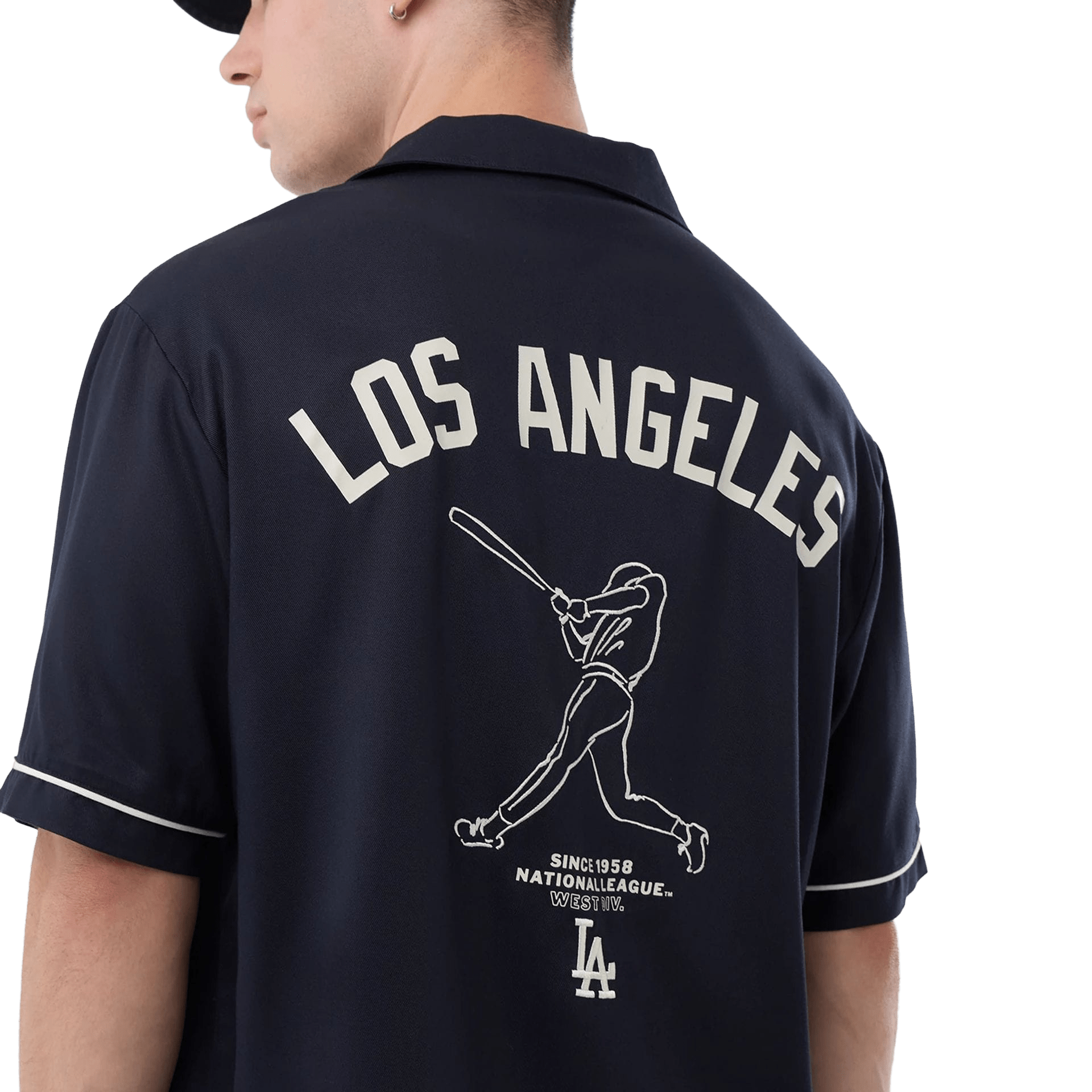 New Era LA Dodgers Kurzarm Hemd Navy - CNEWE10201 - Coziness