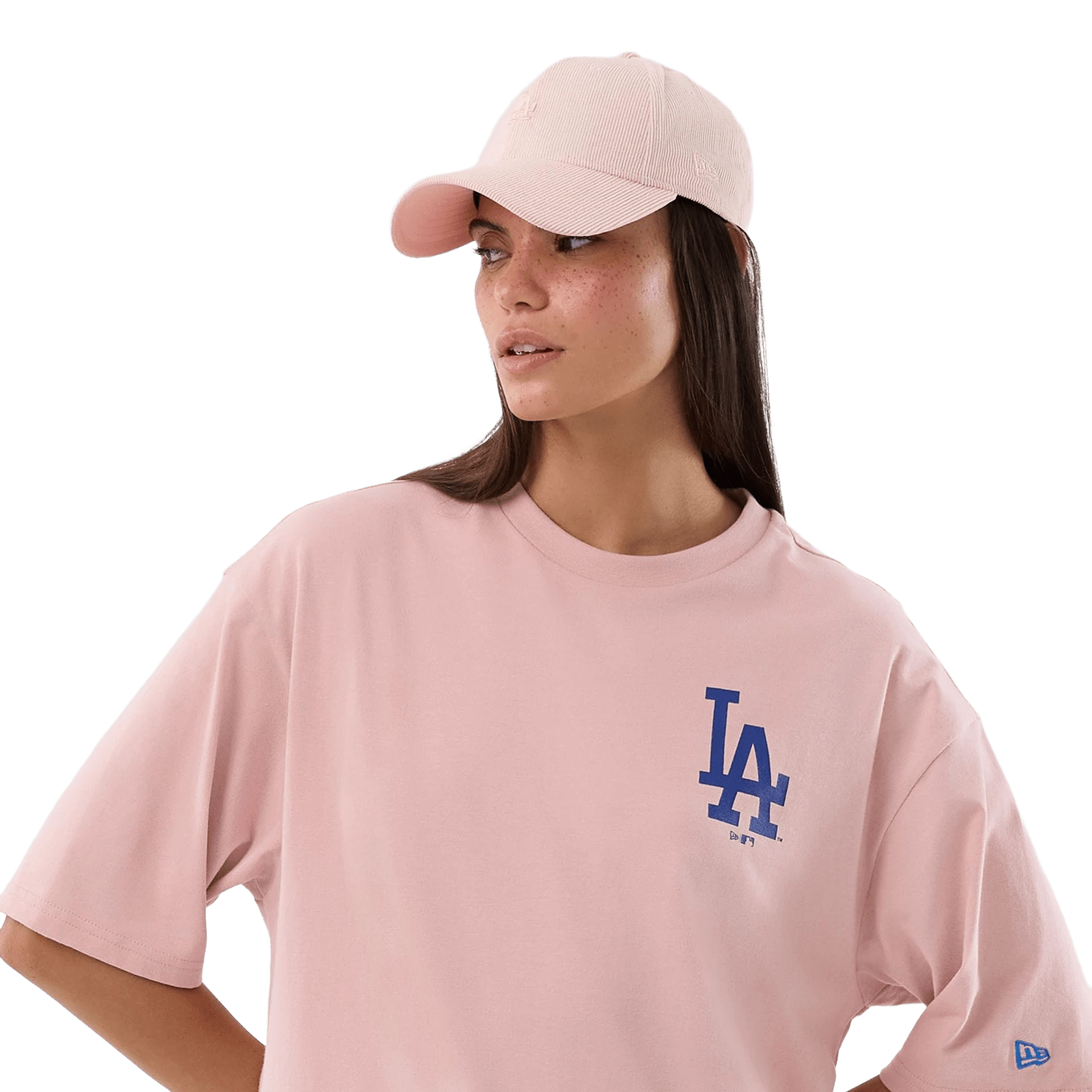 New Era LA Dodgers MLB Cap T-Shirt Pastellpink - CNEWE10214 - Coziness