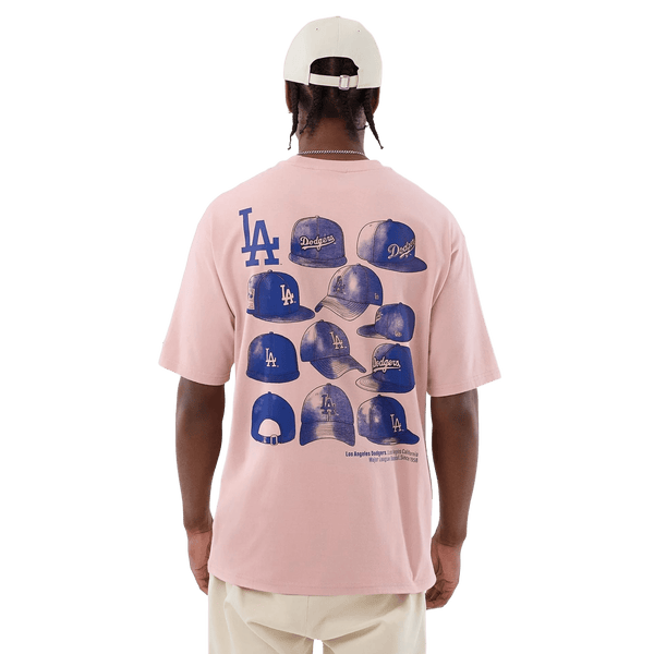 New Era LA Dodgers MLB Cap T-Shirt Pastellpink - CNEWE10214 - Coziness