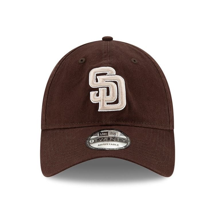 New Era MLB Core Classic 9TWENTY Cap San Diego Padres Dunkelbraun - 60235247 - Coziness