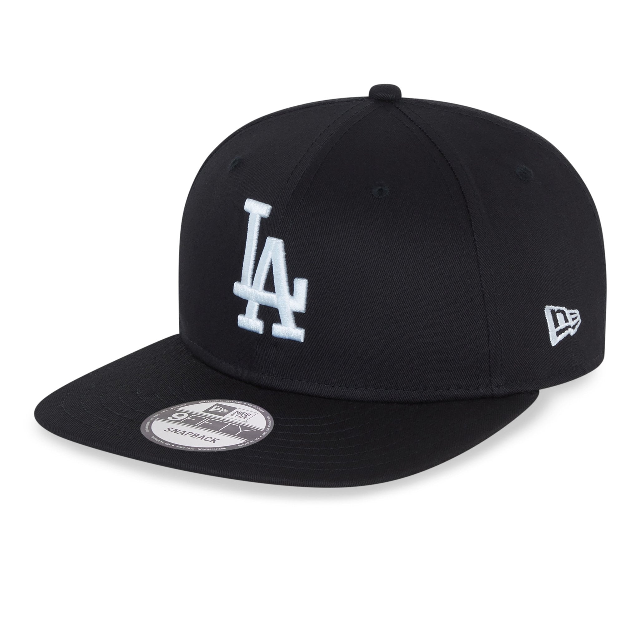 New Era MLB LA Dodgers Black OTC 9FIFTY Snapback Cap Black - CNEWE3783 - Coziness