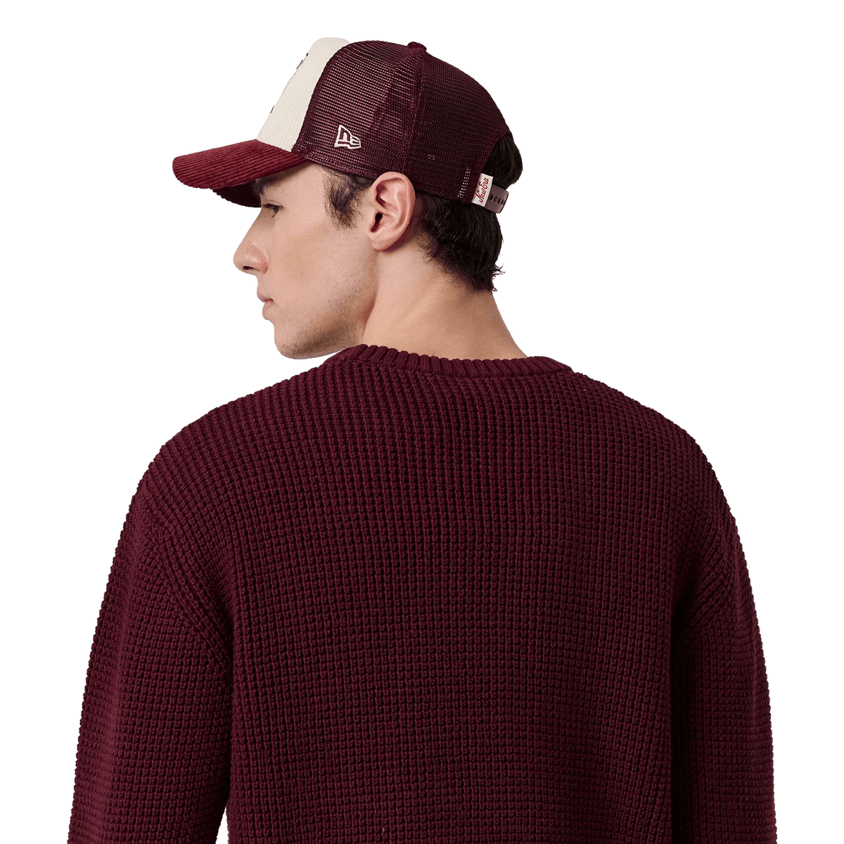 New Era MLB Waffle KNIT CREW Neyyan MRN - CNEWE15151 - Coziness