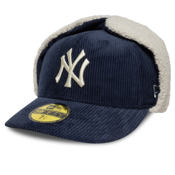 New Era NY Yankees 59FIFTY Cord Dogear Cap Navy - CNEWE7373 - Coziness