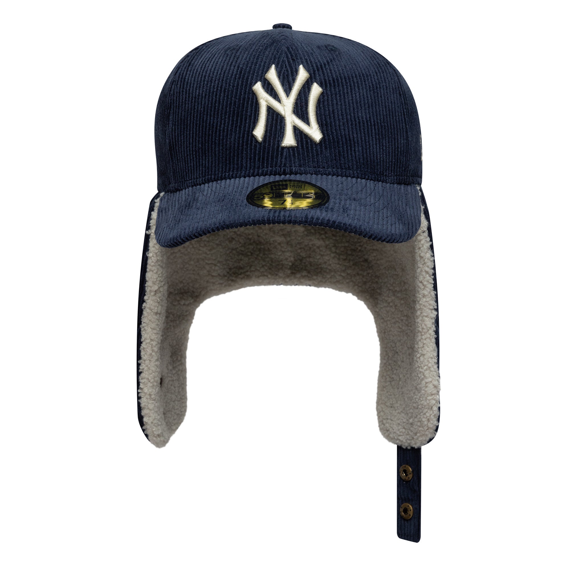 New Era NY Yankees 59FIFTY Cord Dogear Cap Navy - CNEWE7373 - Coziness