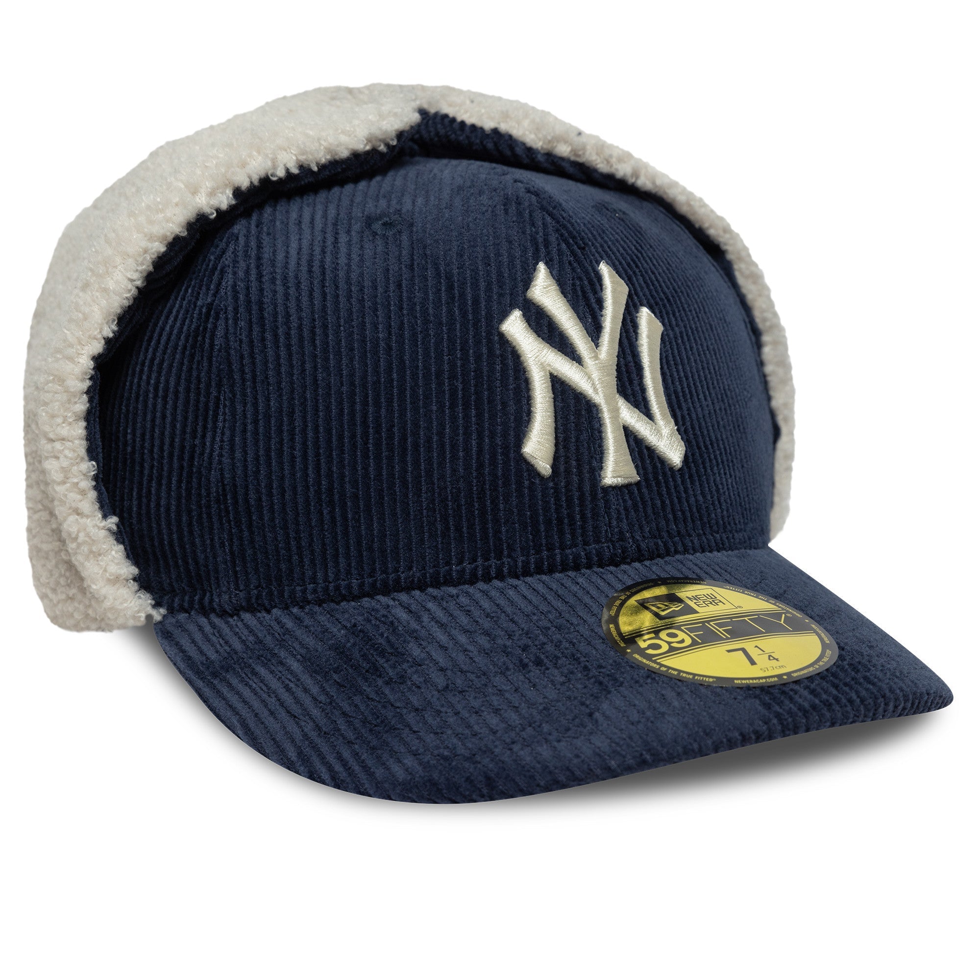 New Era NY Yankees 59FIFTY Cord Dogear Cap Navy - CNEWE7373 - Coziness
