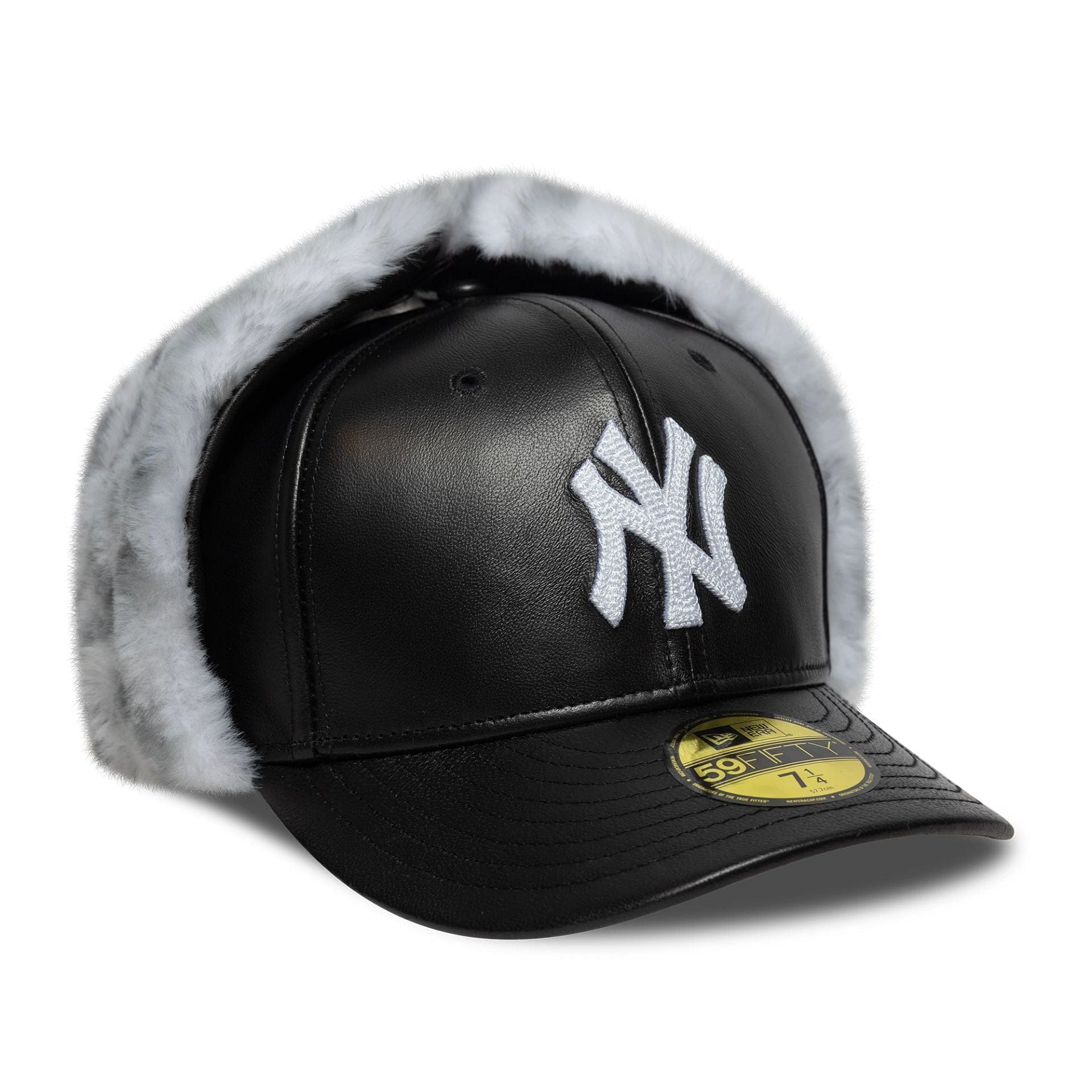New Era NY Yankees 59FIFTY Kunstpelz Dogear Leder Cap - CNEWE7279 - Coziness