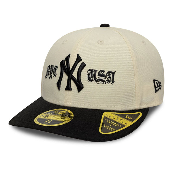 New Era NY Yankees 59FIFTY LP Cooperstown Fitted Cap Beige - CNEWE8743 - Coziness