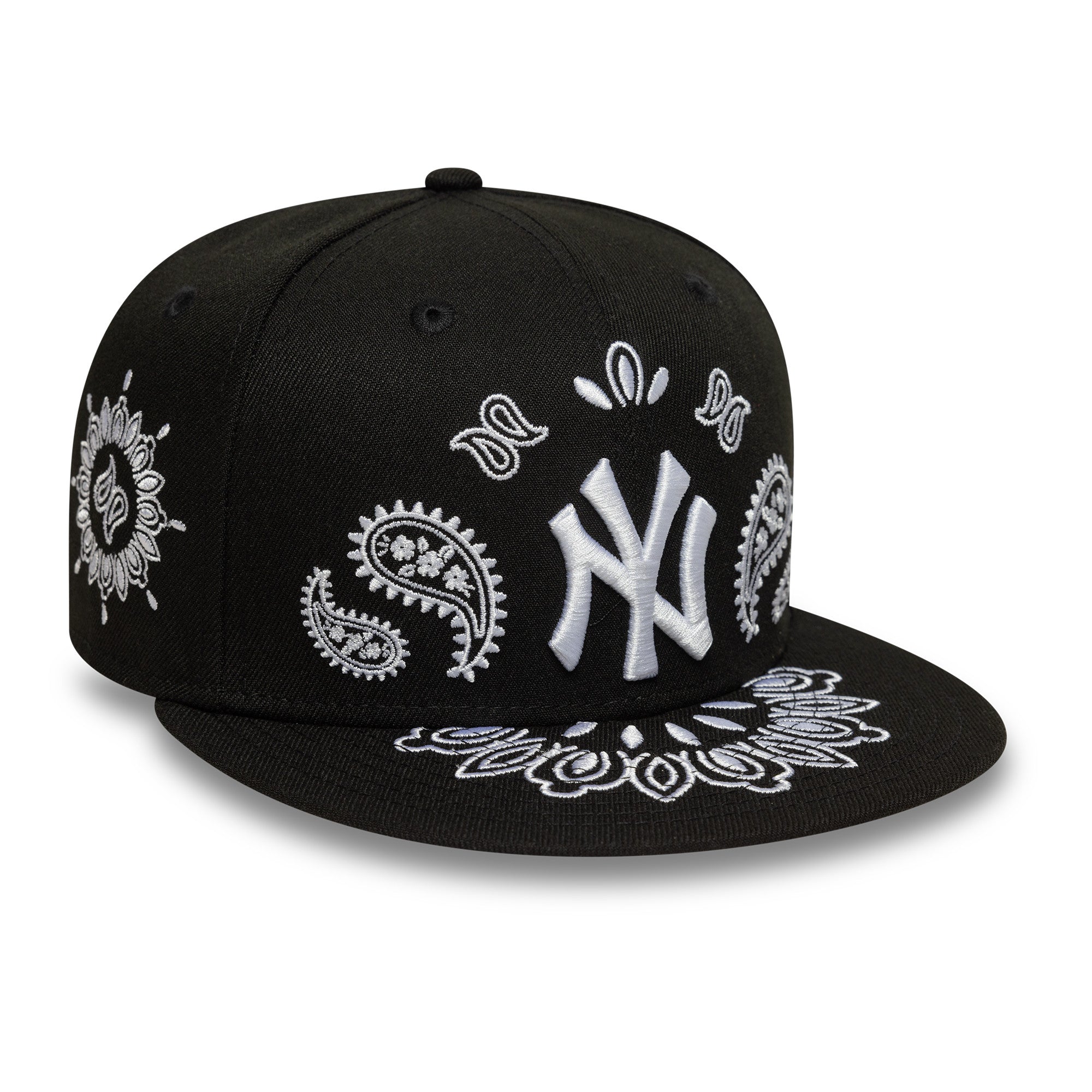 New Era NY Yankees 59FIFTY Paisley Fitted Cap Schwarz - CNEWE5281 - Coziness