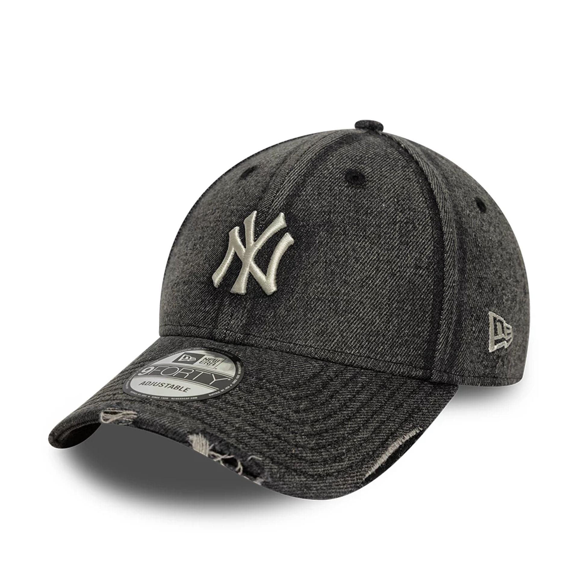 New Era NY Yankees 9FORTY Denim Cap Black Acid Wash - CNEWE9857 - Coziness