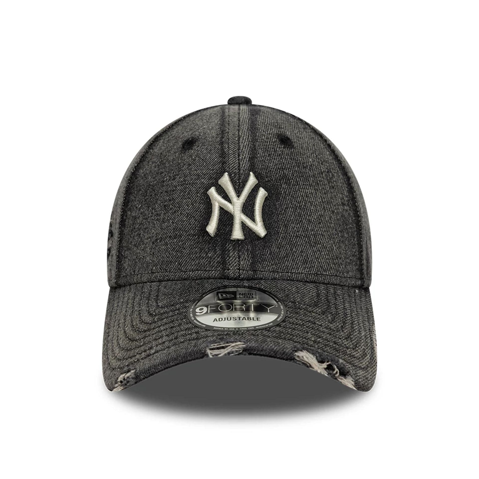 New Era NY Yankees 9FORTY Denim Cap Black Acid Wash - CNEWE9857 - Coziness