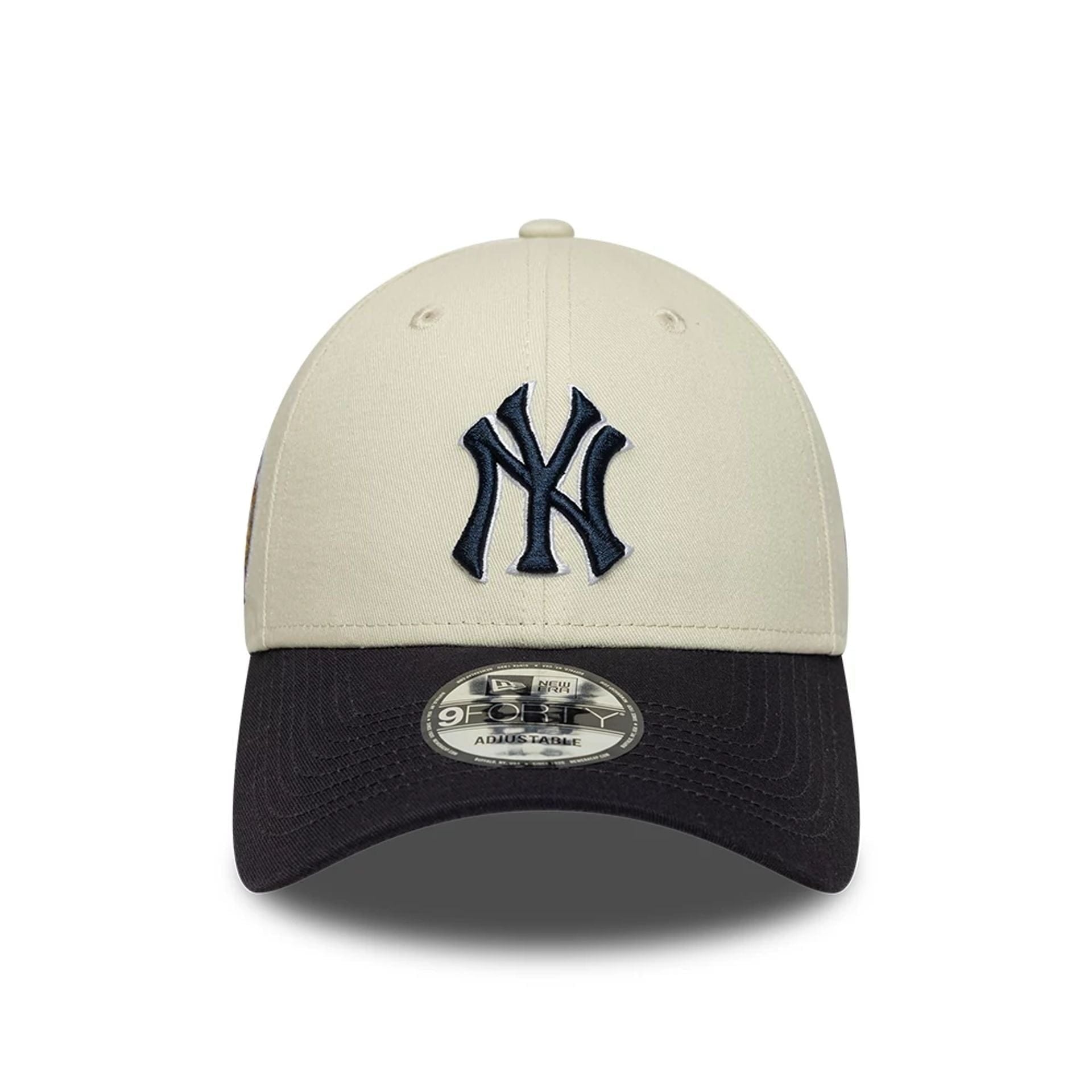 New Era NY Yankees 9FORTY Patch Cap Beige - CNEWE9620 - Coziness