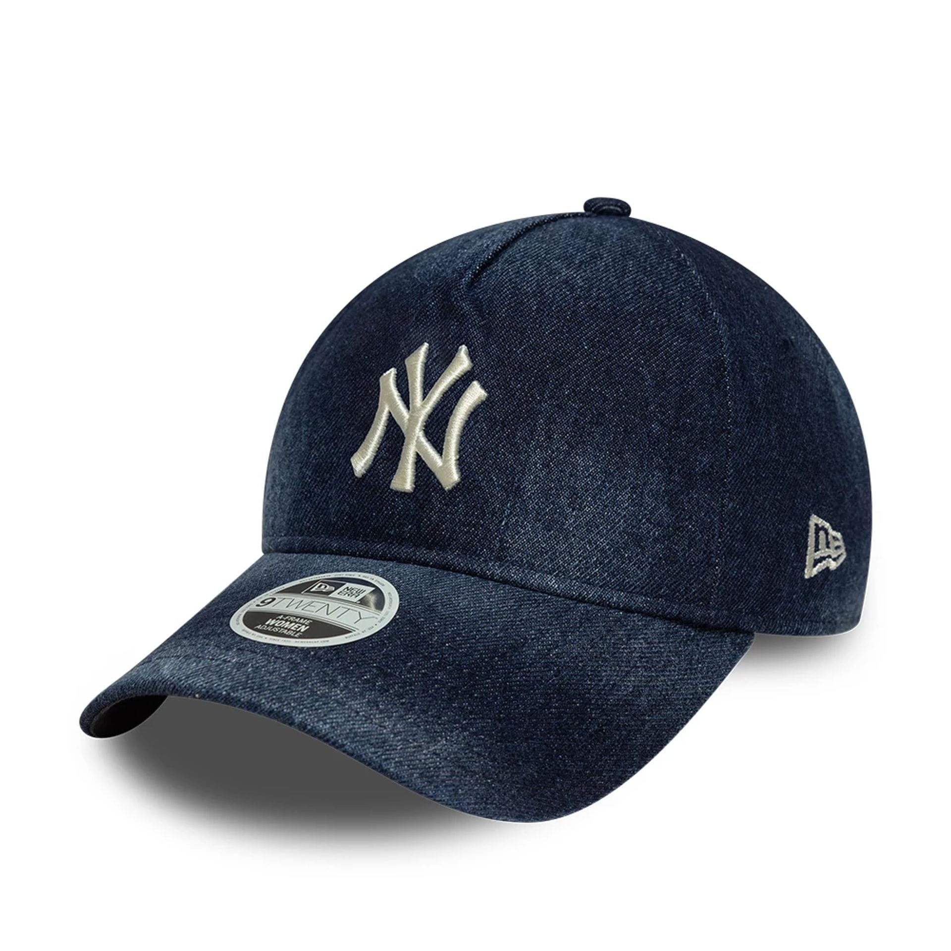 New Era NY Yankees 9TWENTY Denim A - Frame Cap Navy Wmns - CNEWE9854 - Coziness