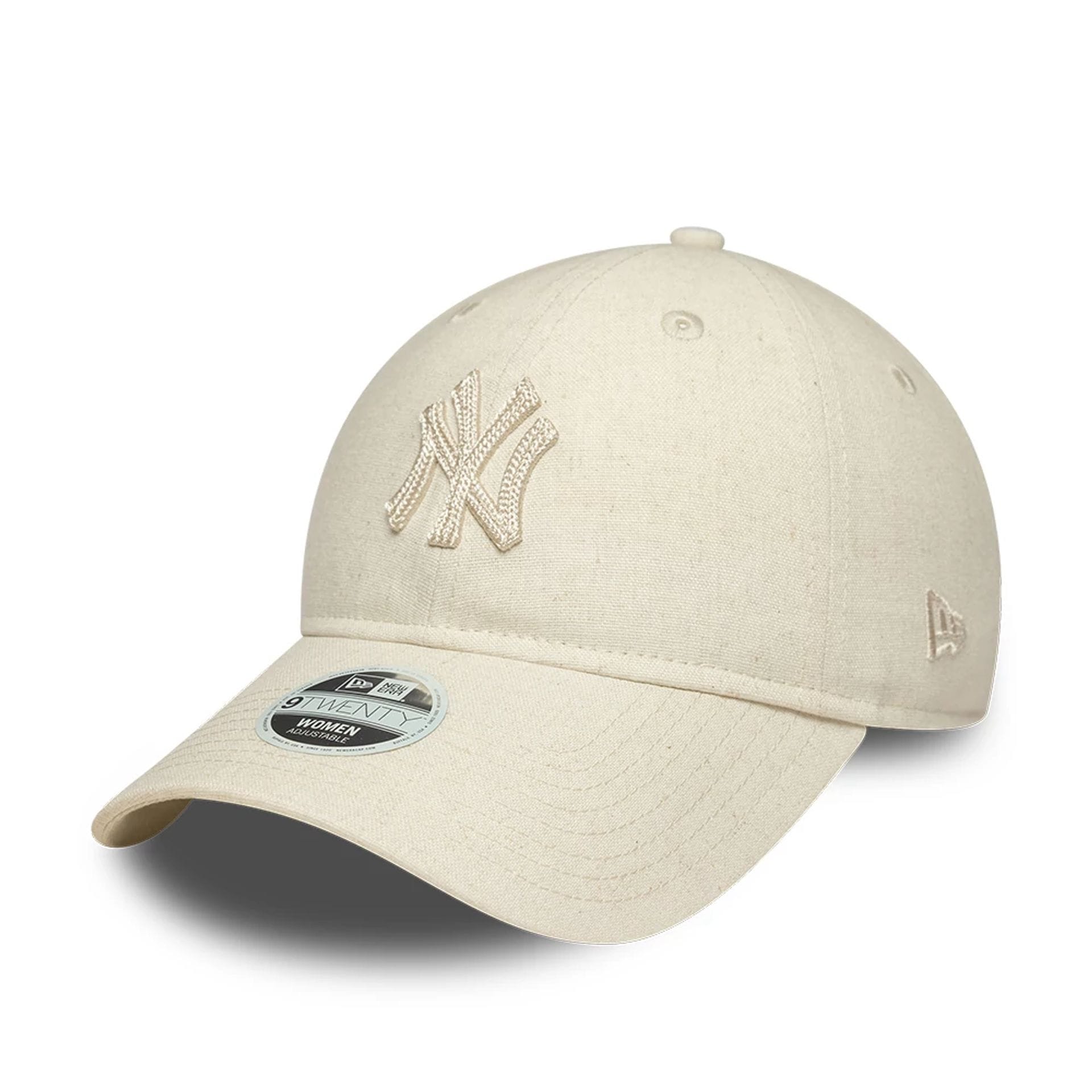 New Era NY Yankees 9Twenty Linen Cap Beige Wmns - CNEWE9624 - Coziness