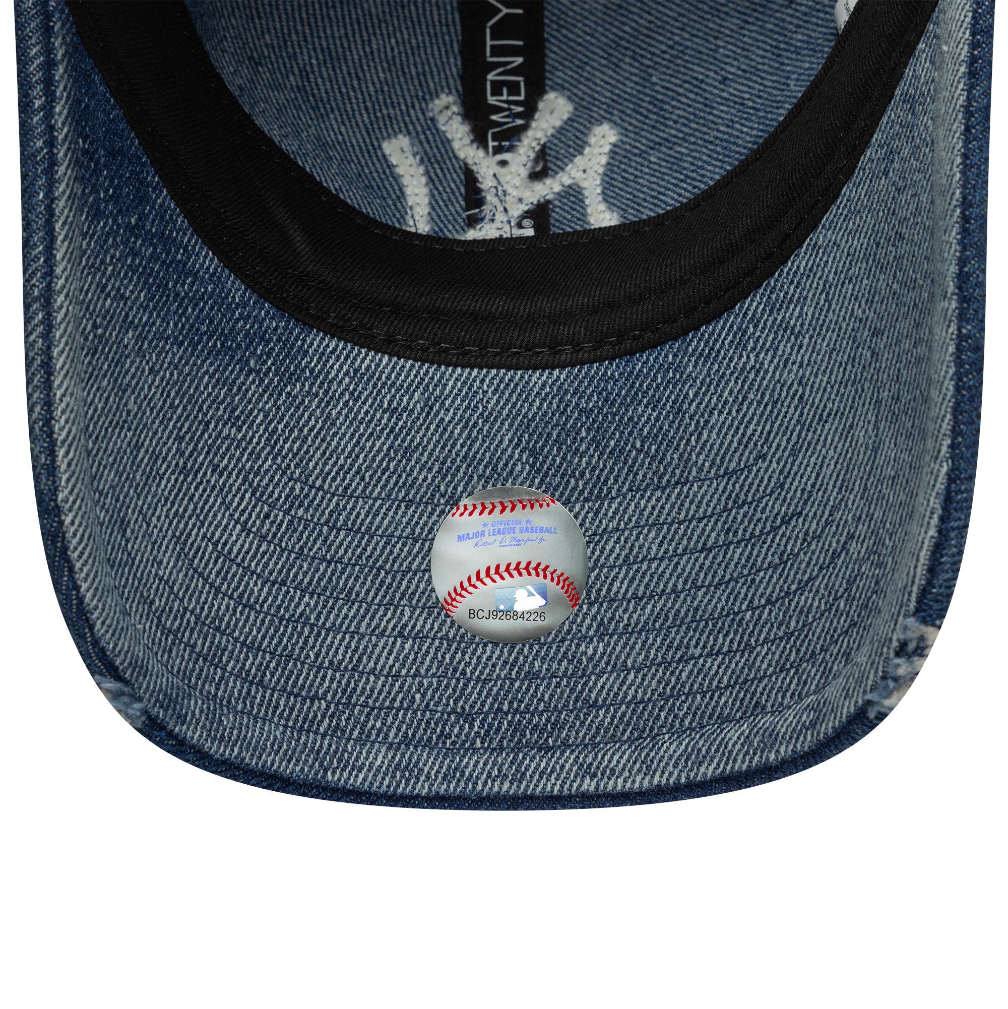 New Era NY Yankees 9TWENTY Wmns Stone Denim Cap Dunkelblau - CNEWE5339 - Coziness