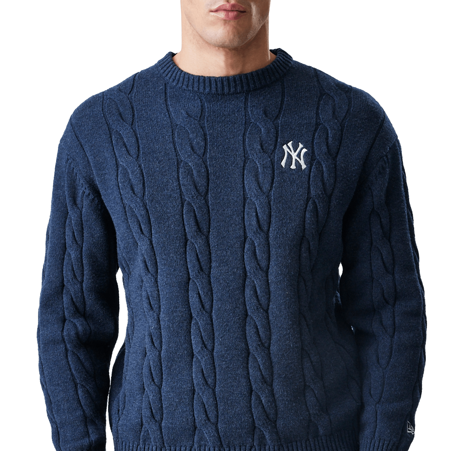New Era NY Yankees Cable Knit Sweater Navy - CNEWE7022 - Coziness