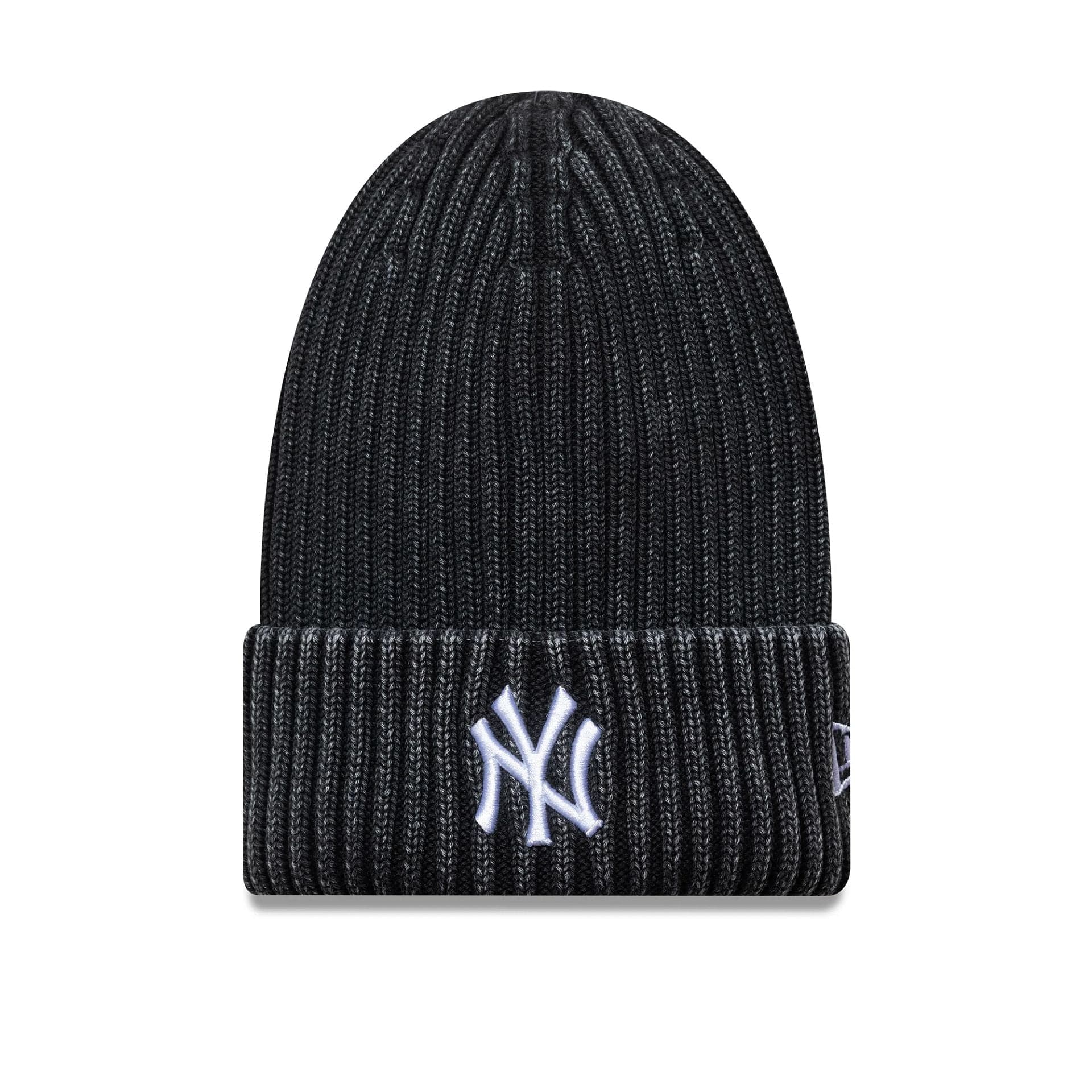 New Era NY Yankees Cuff Knit Beanie Washed Black - CNEWE6640 - Coziness