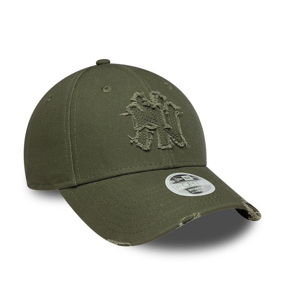 New Era NY Yankees Distressed 9FORTY Cap Dunkelgrün Wmns - CNEWE7004 - Coziness
