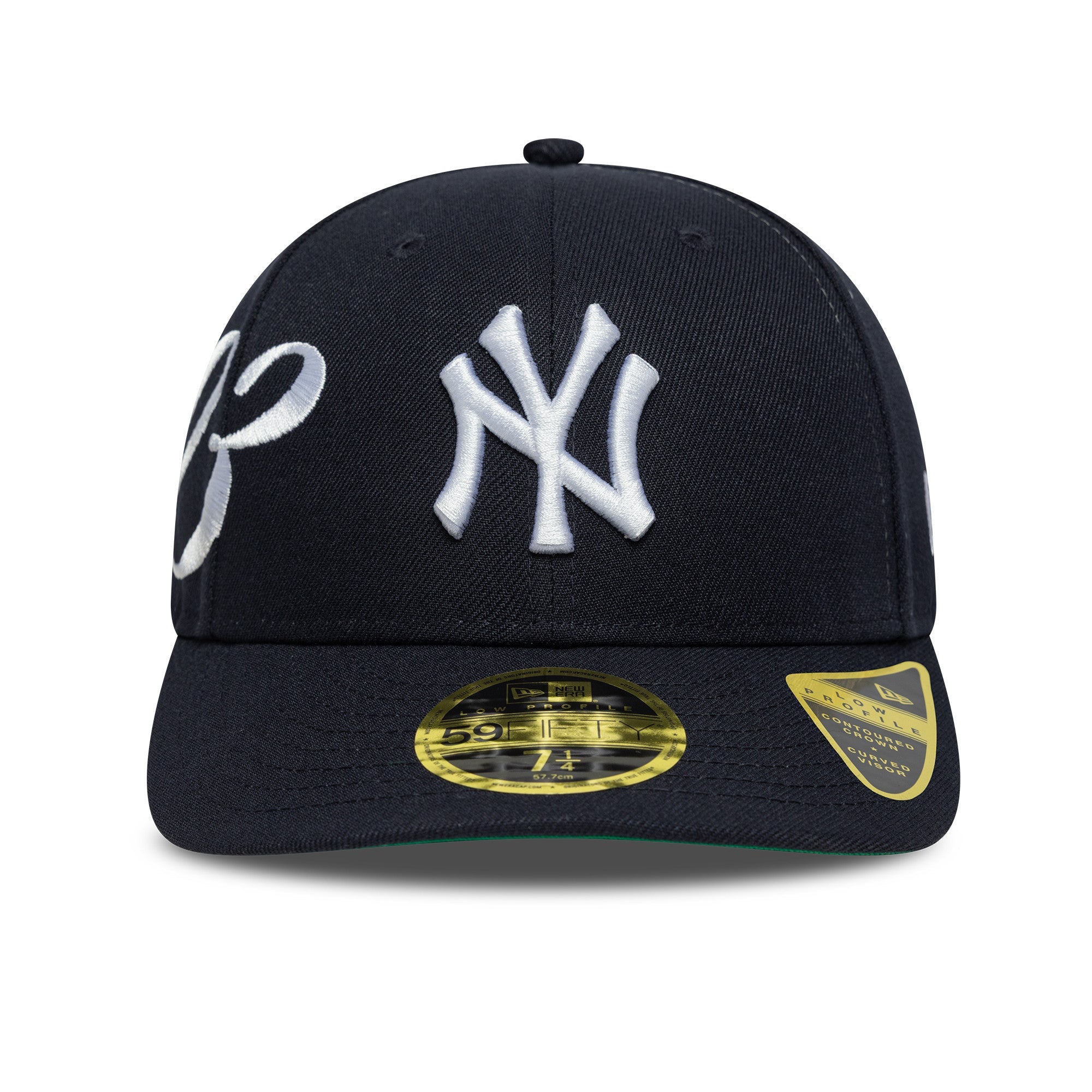 New Era NY Yankees Est. Script Low Profile 59FIFTY Fitted Cap Navy - CNEWE8221 - Coziness