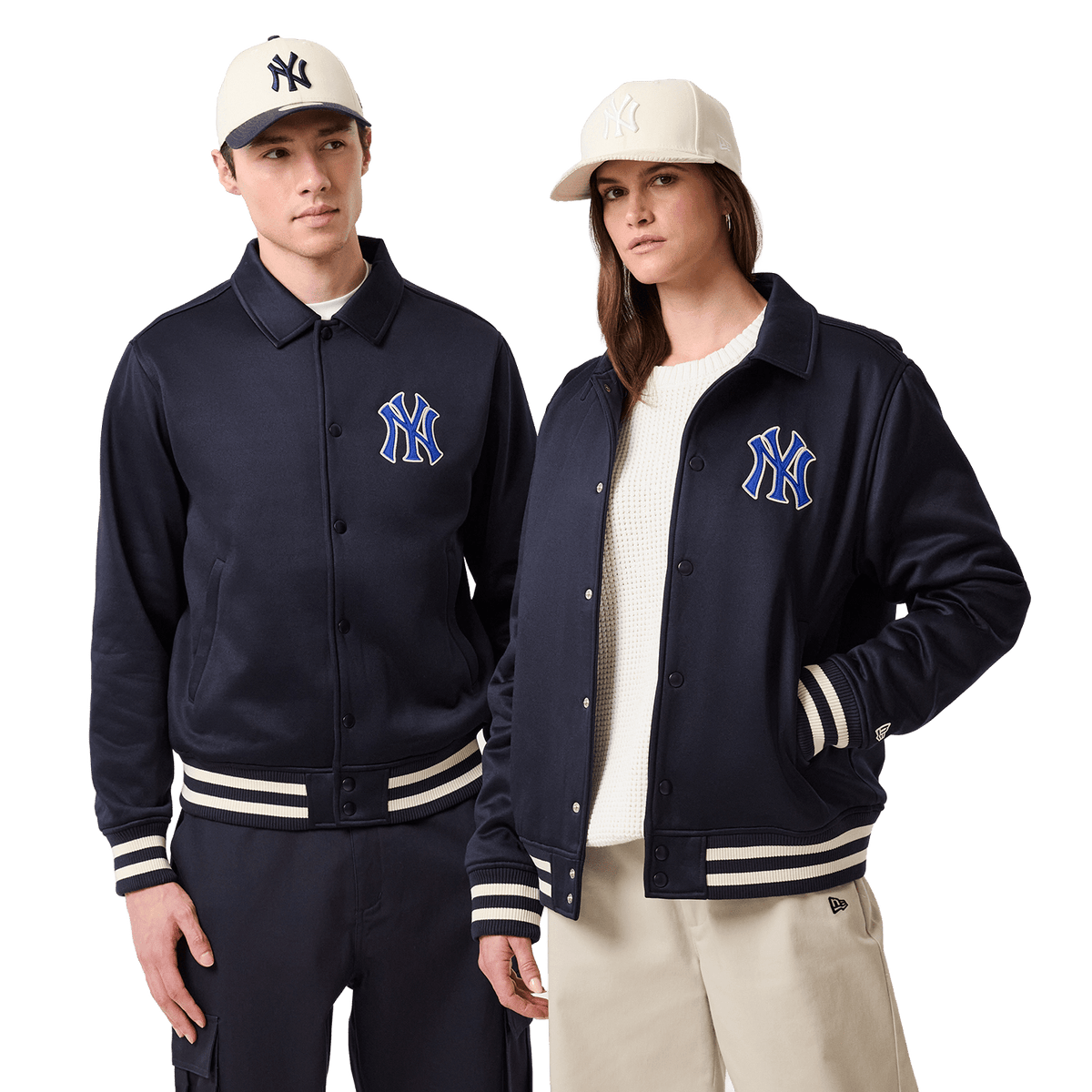 New Era NY Yankees MLB Collared Jacket Navy - CNEWE14732 - Coziness