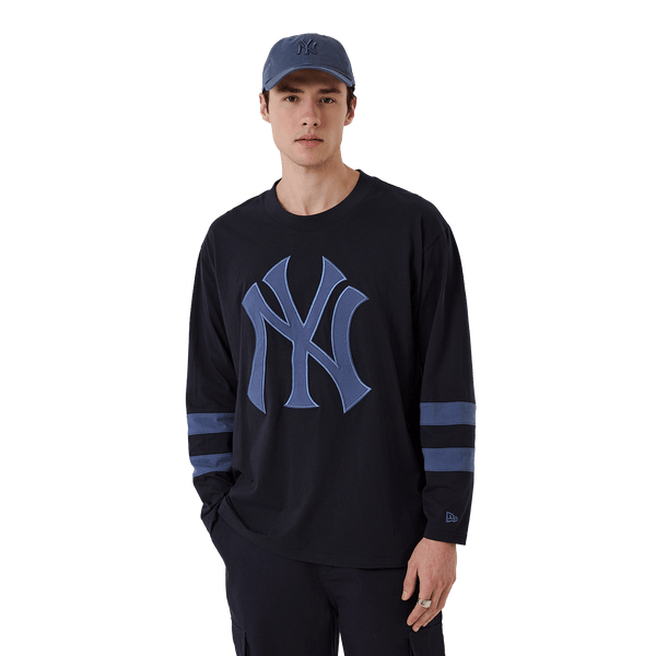 New Era NY Yankees MLB Oversized Longsleeve Navy - CNEWE15021 - Coziness
