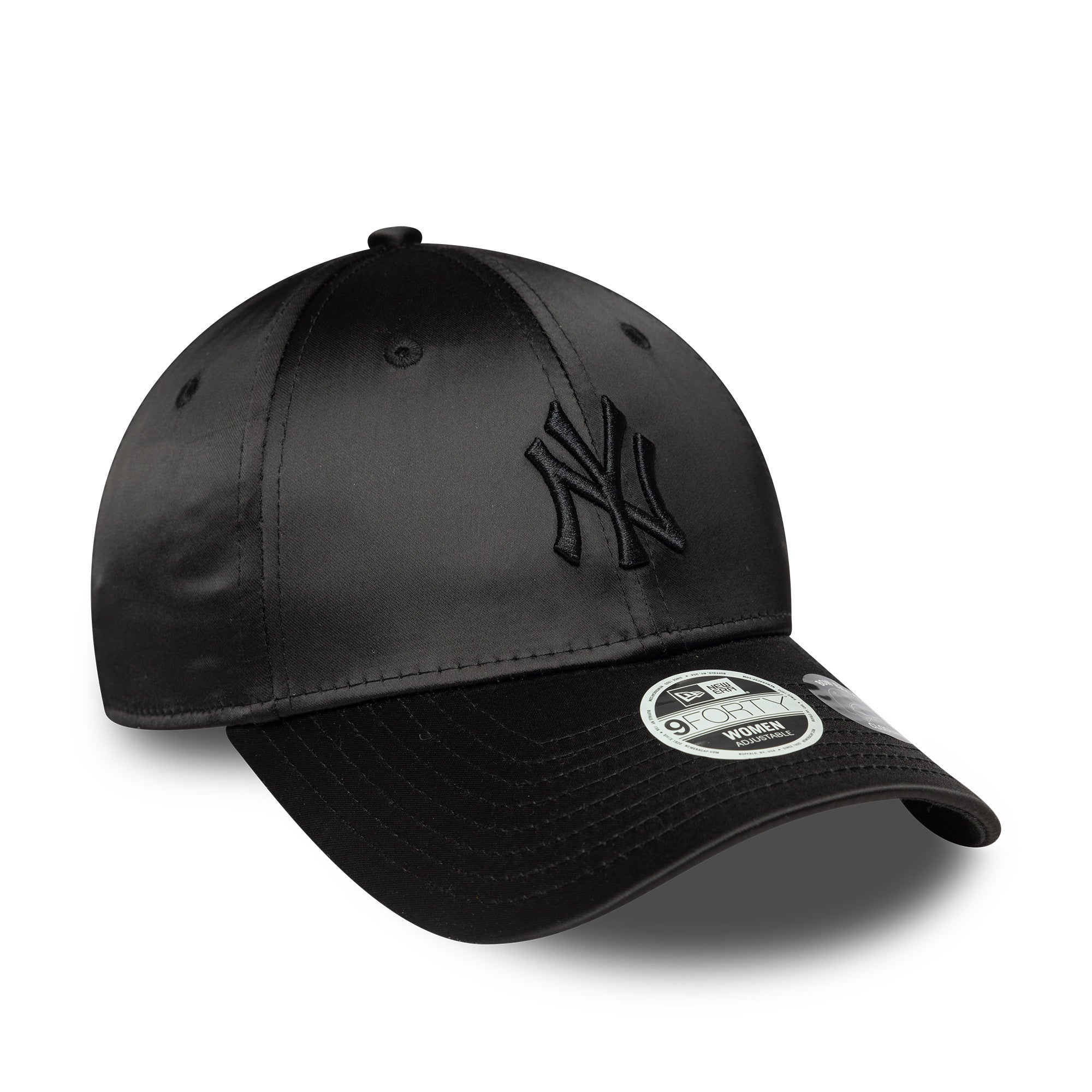 New Era NY Yankees Satin Bow Back 9FORTY Cap Schwarz Wmns - CNEWE7003 - Coziness