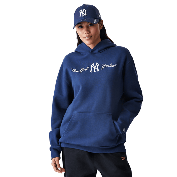 New Era NY Yankees Script Hoodie Navy - CNEWE7011 - Coziness